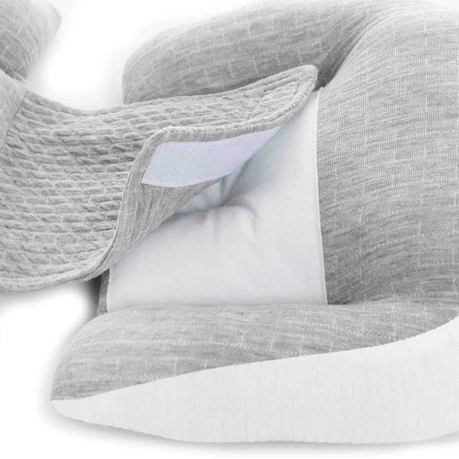 baby mom Multi-Functional Maternity Support Pillow - Grey - Image 6