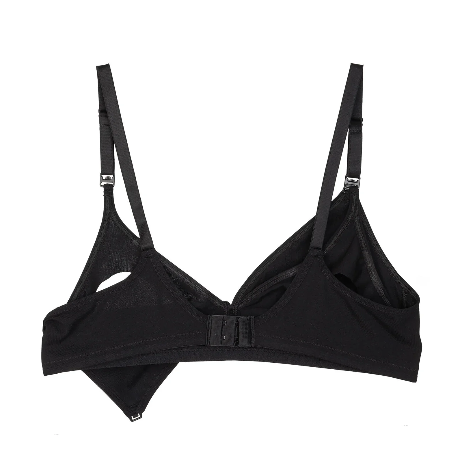 baby mom Non Padded Nursing Bra - Black - Image 9