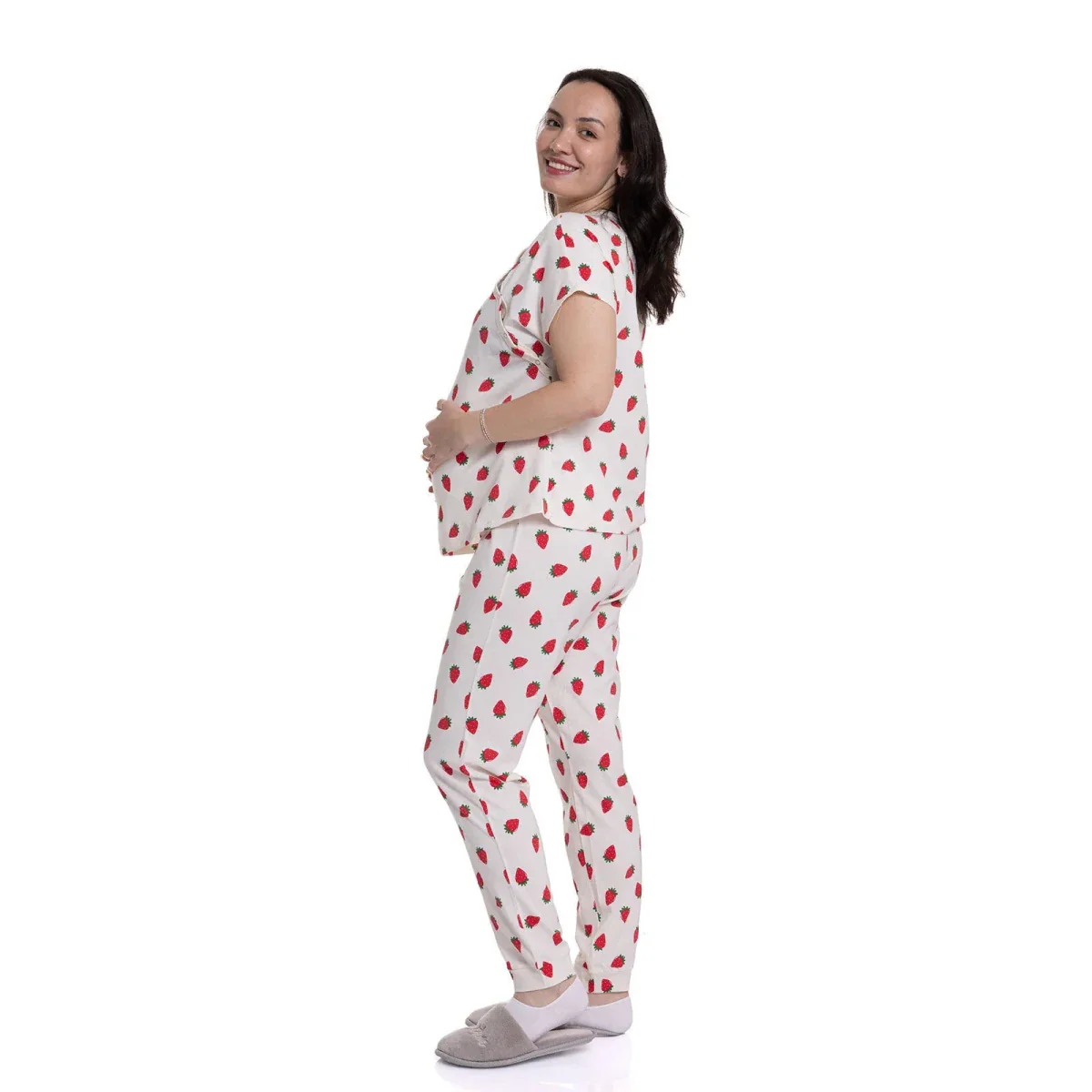 baby mom Pyjamas Set - Ecru - Image 3