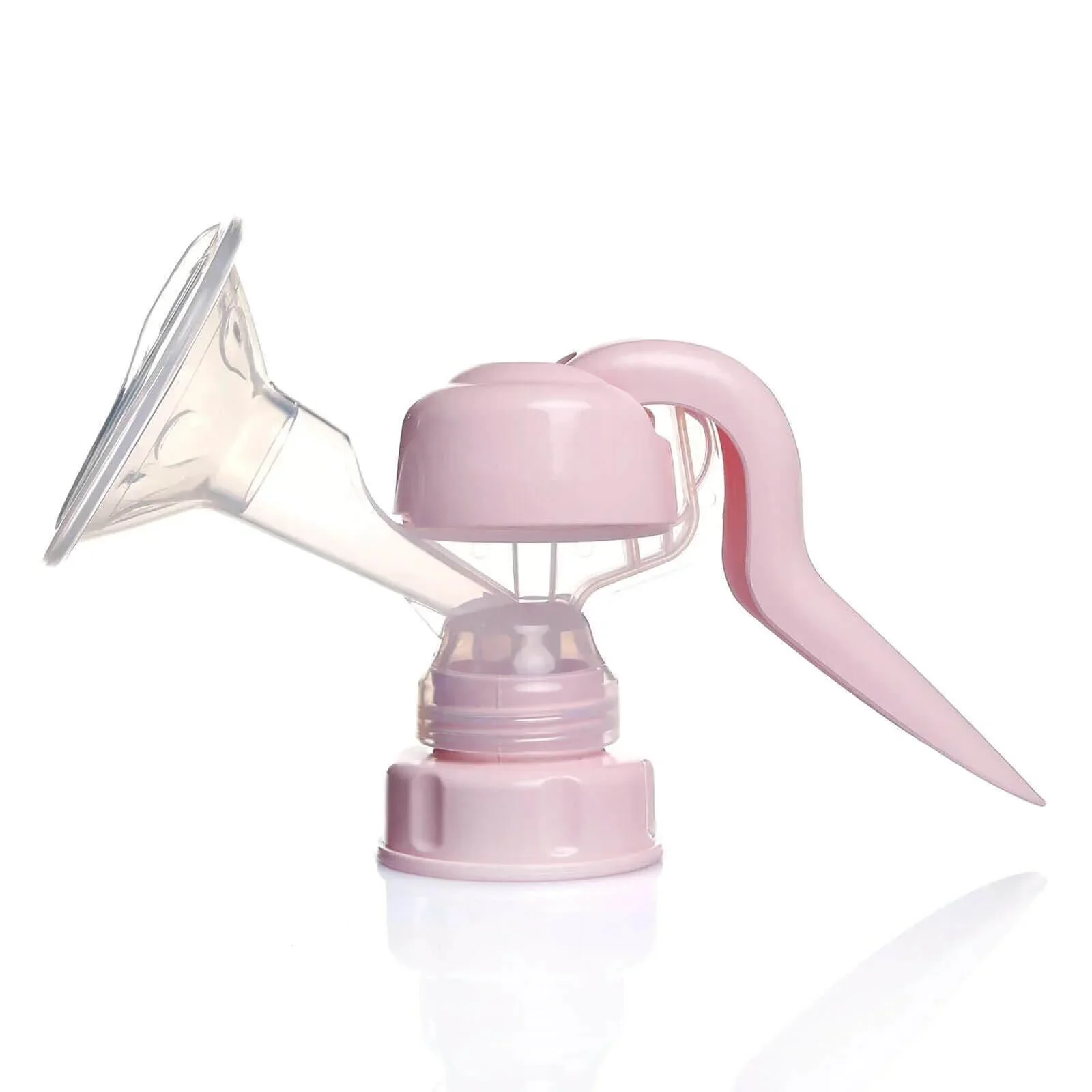 baby mom Single Manual Breast Pump - Pink - Image 2