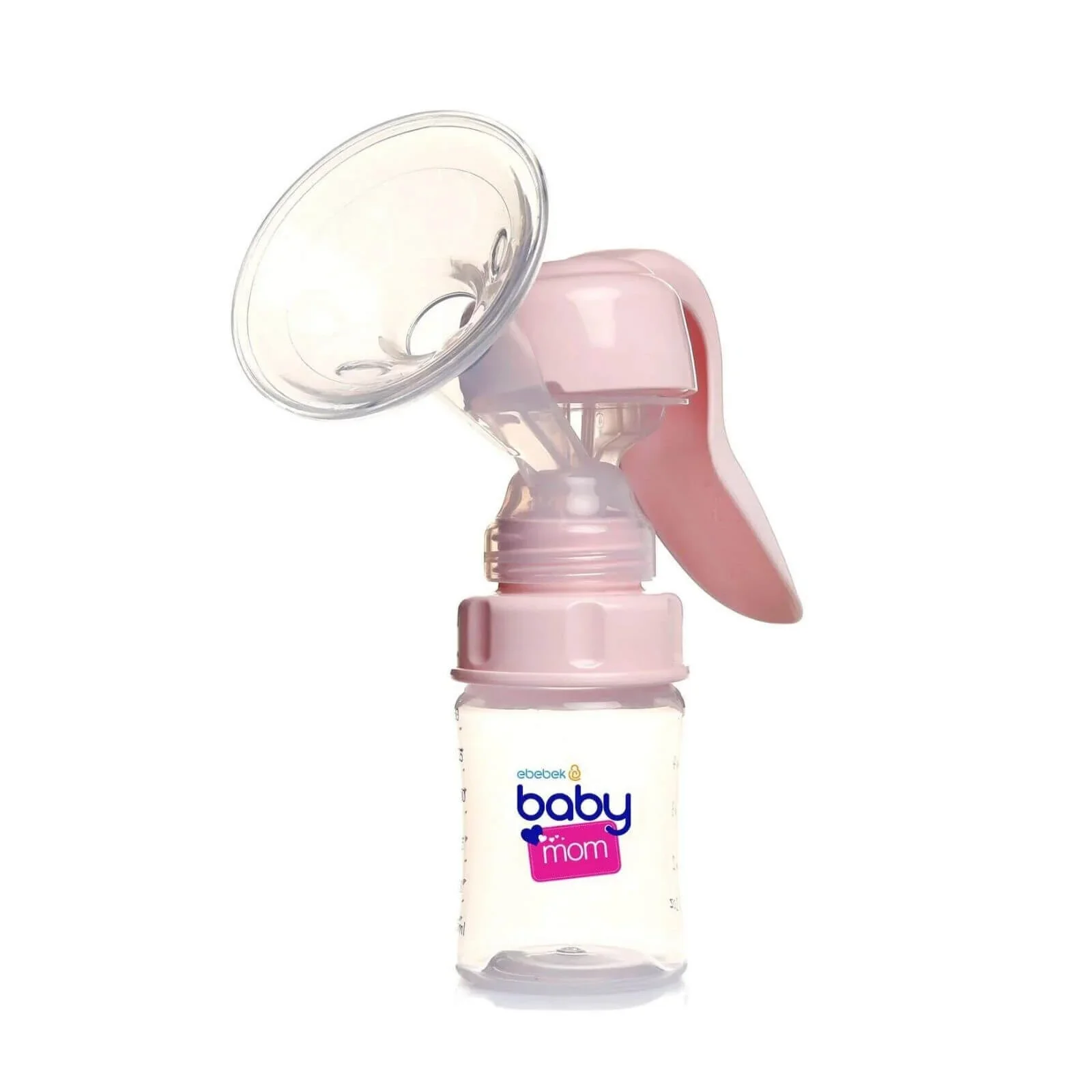baby mom Single Manual Breast Pump - Pink - Image 3