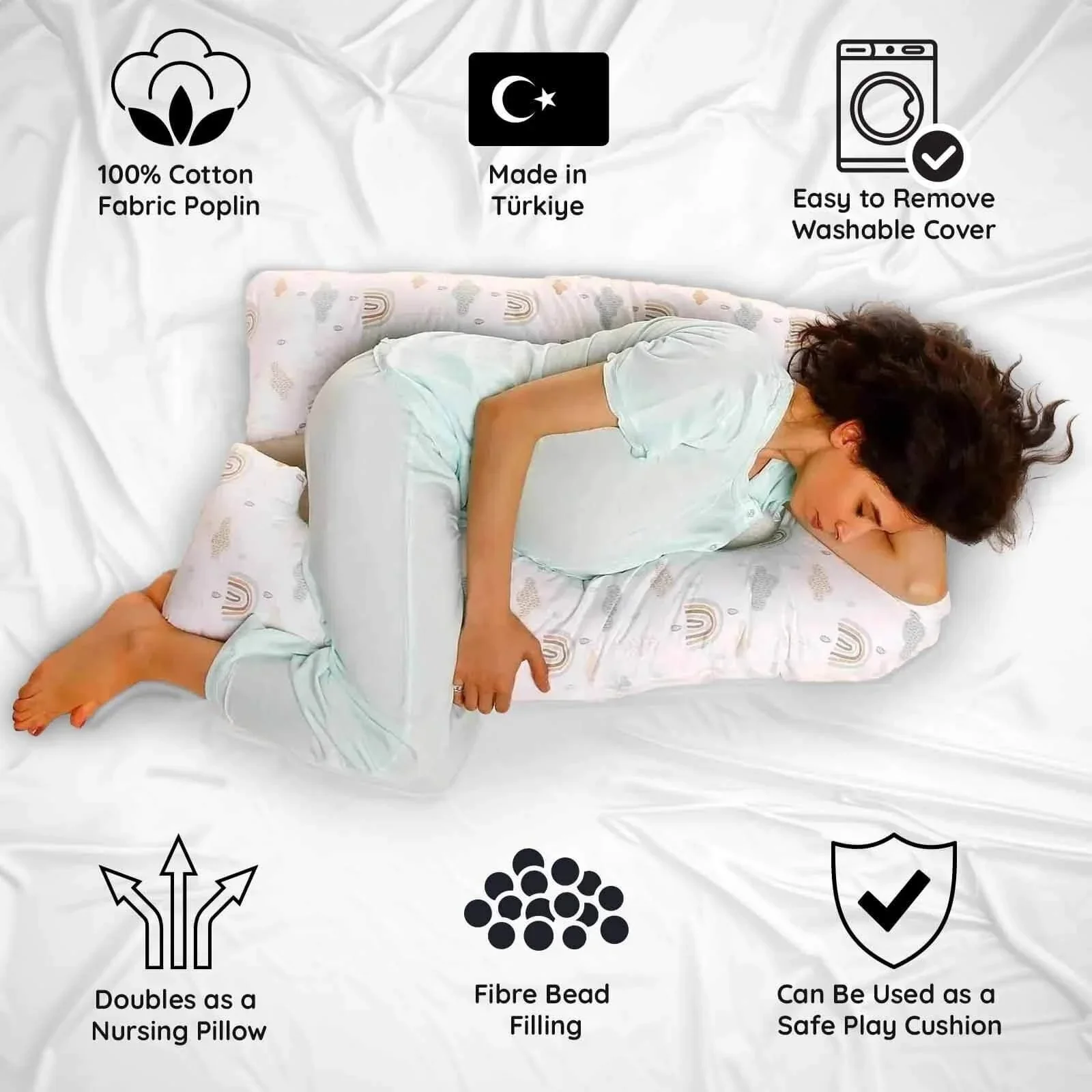 baby mom U Shape Body Pillow - Image 3