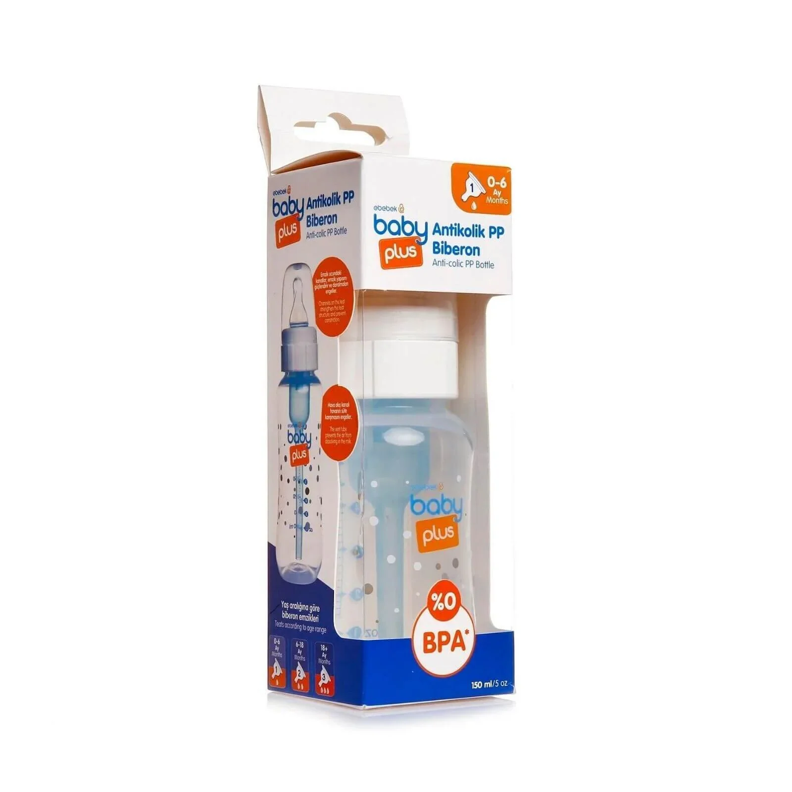 baby plus Anti Colic PP Bottle 150ml - Image 6