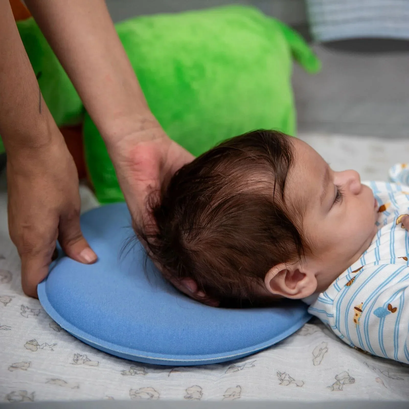 baby plus Baby Flat Head Pillow - Blue - Image 6