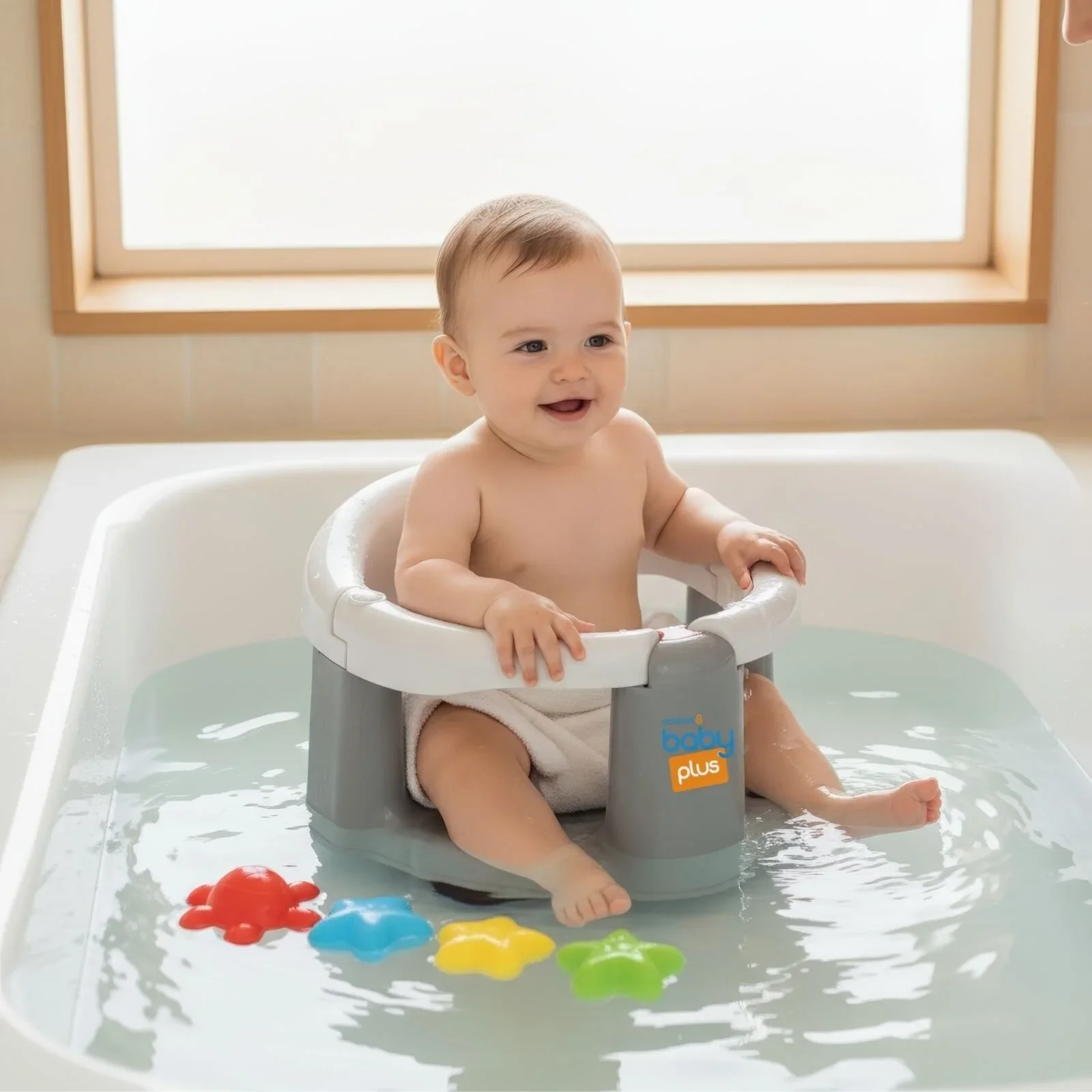baby plus Bath Seat with Bath Toy - Image 8