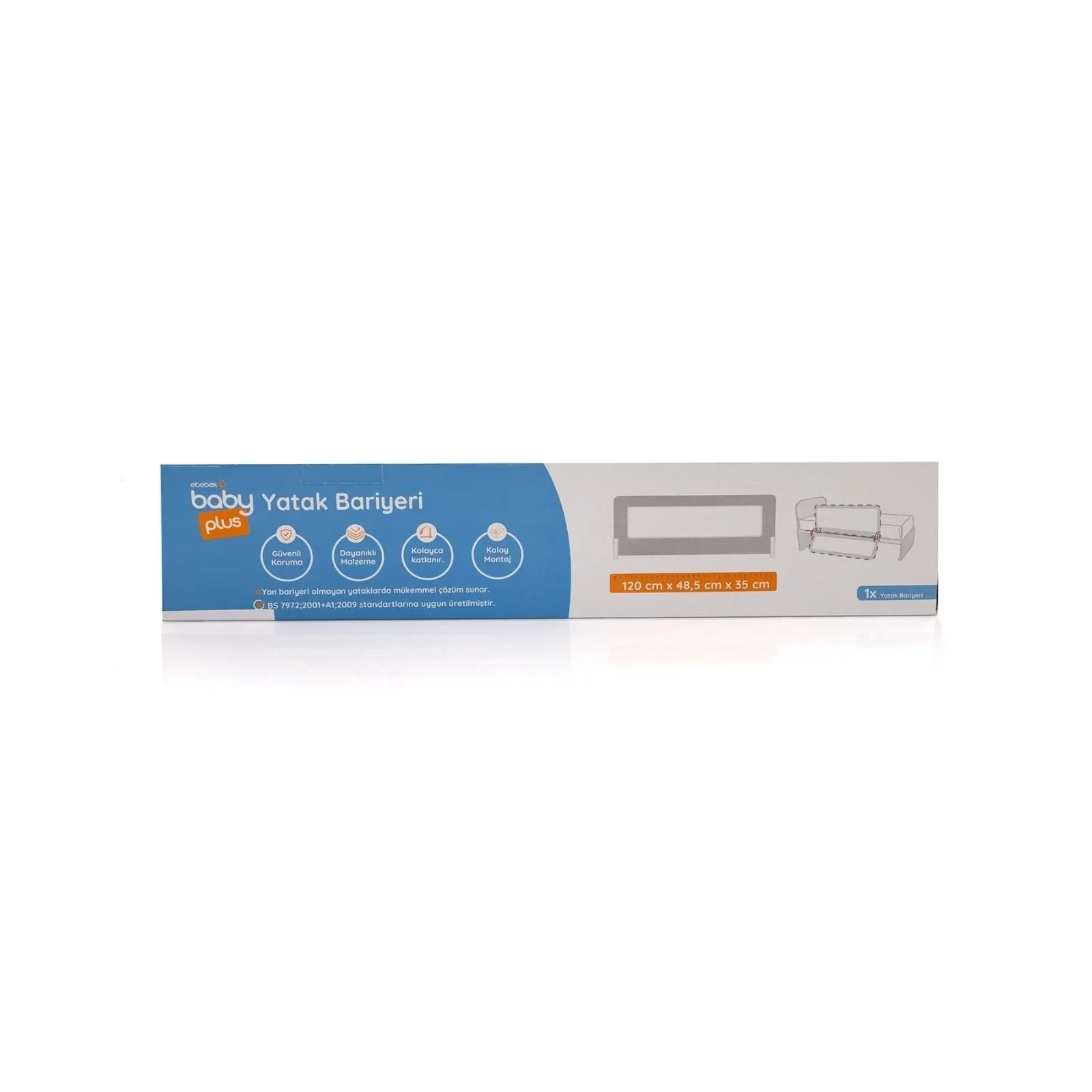 baby plus Bed Rail 120cm - Grey - Image 8