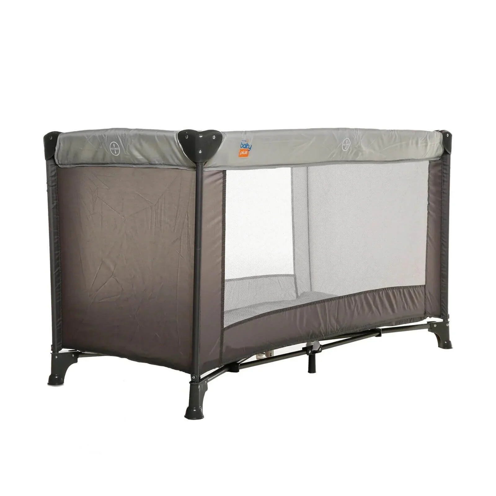 baby plus Eco Travel Cot - Grey - Image 3