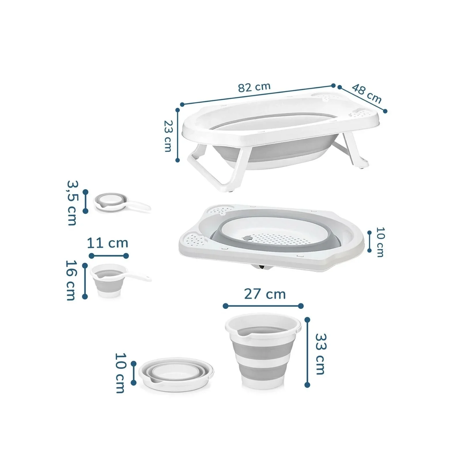 baby plus Foldable Bathtub Set 3 Pcs - Image 5