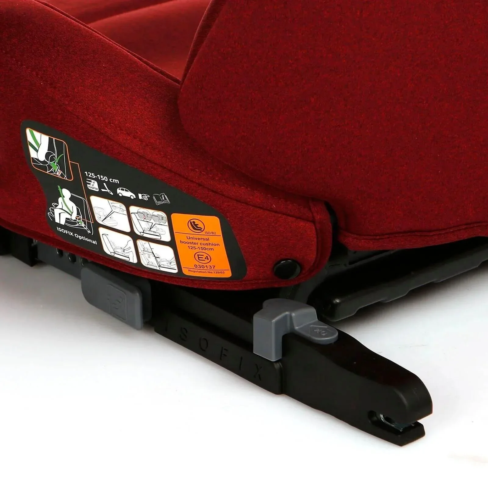 baby plus i-Size X8 (125-150 cm) 15-36 Kg Booster - Red - Image 6