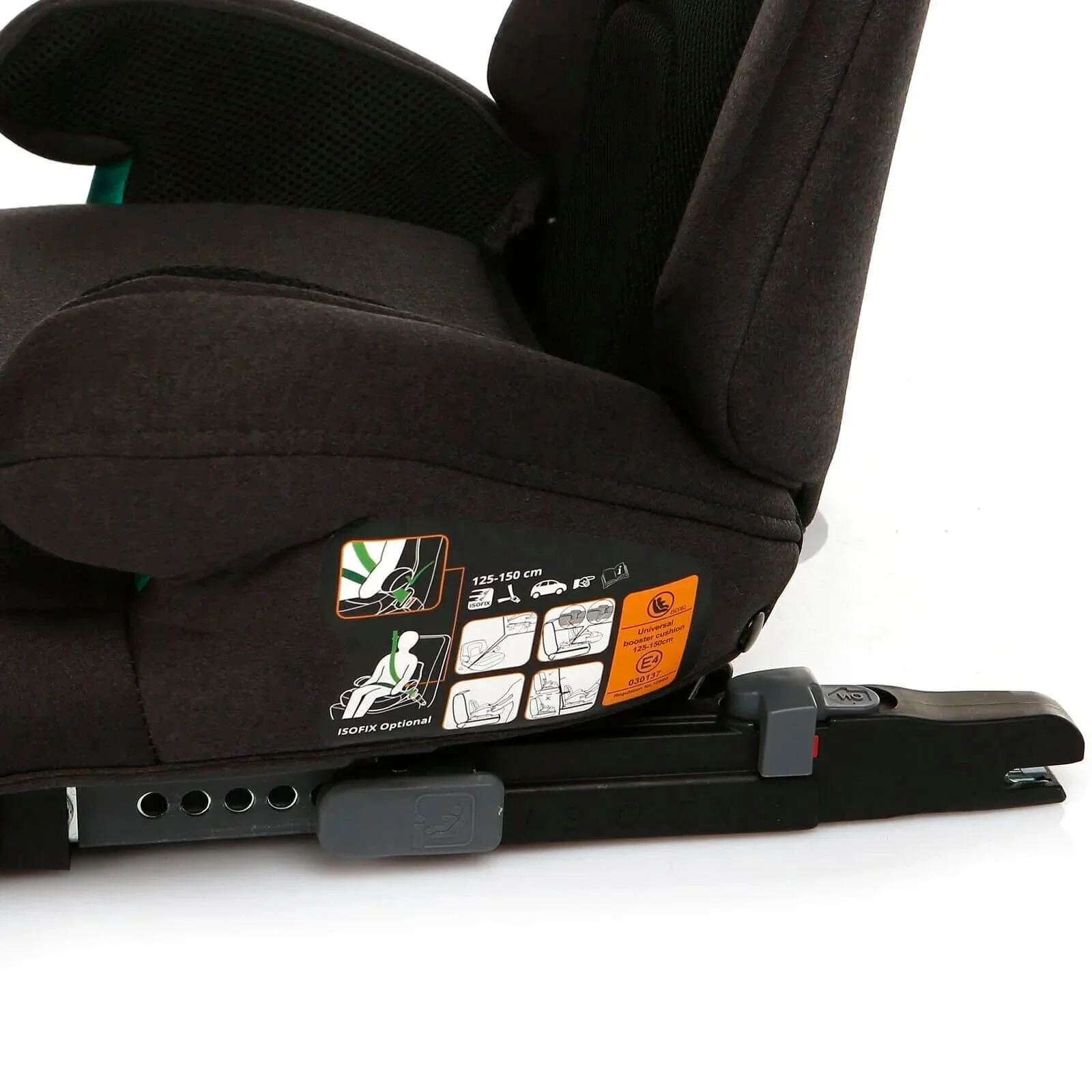 baby plus i-Size X8 (125-150 cm) 15-36 Kg Booster - Black - Image 6