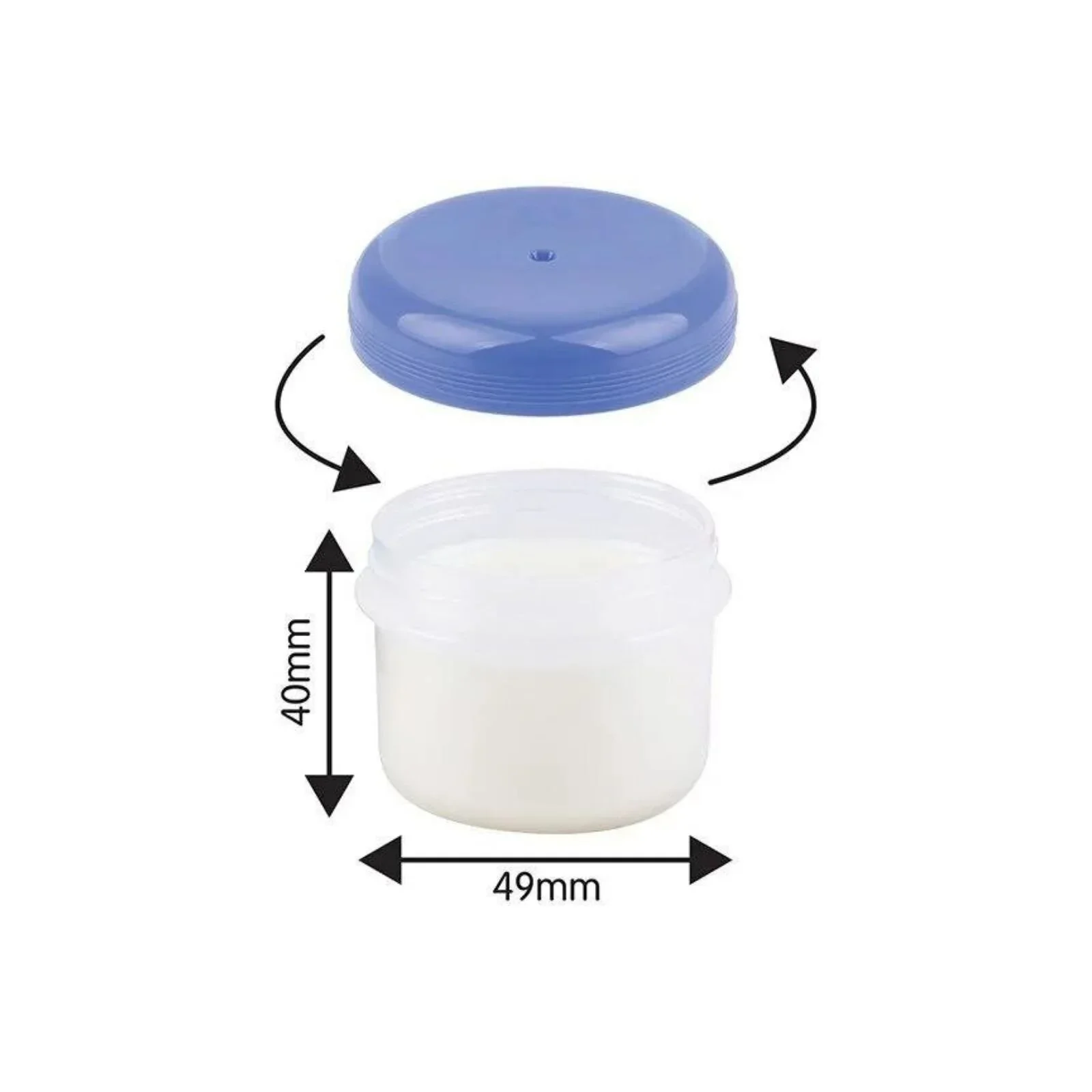 baby plus Milk and Food Storage Container 4 pcs 180ml - Image 3