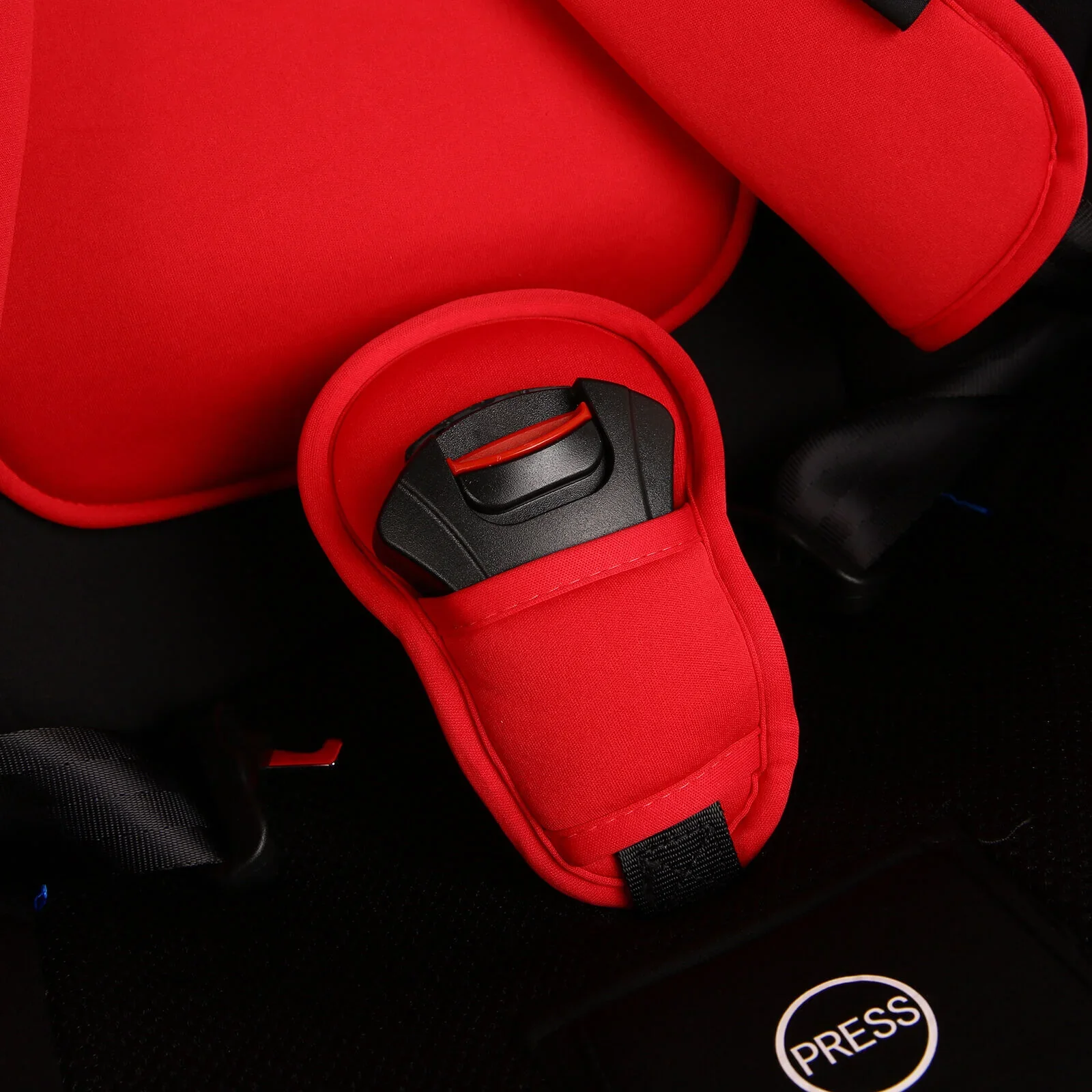 baby plus Orbitfix Group 0+/1/2/3 (Birth to 12 Years) Car Seat - Black Red - Image 22