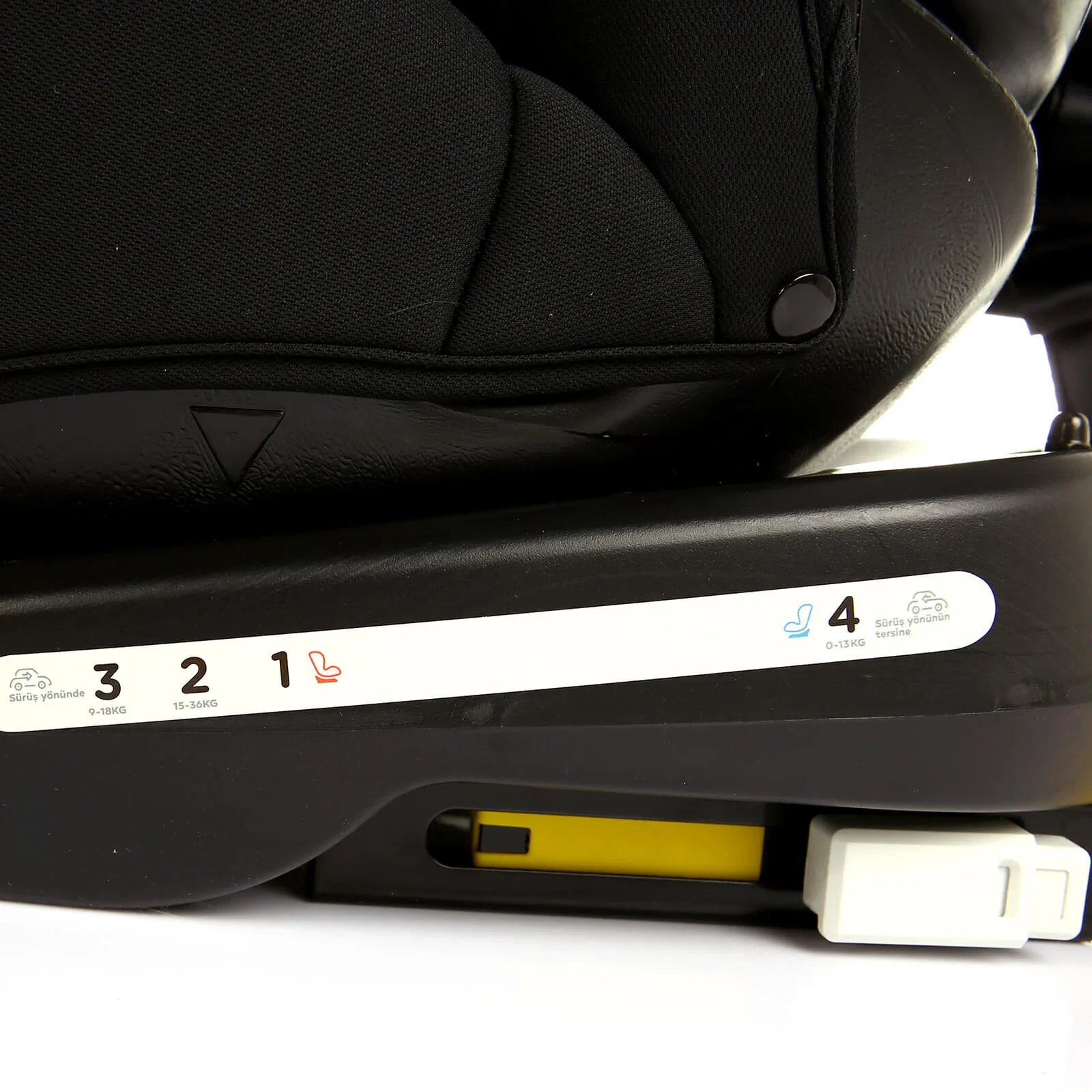 baby plus Orbitfix Group 0+/1/2/3 (Birth to 12 Years) Car Seat - Black Red - Image 25