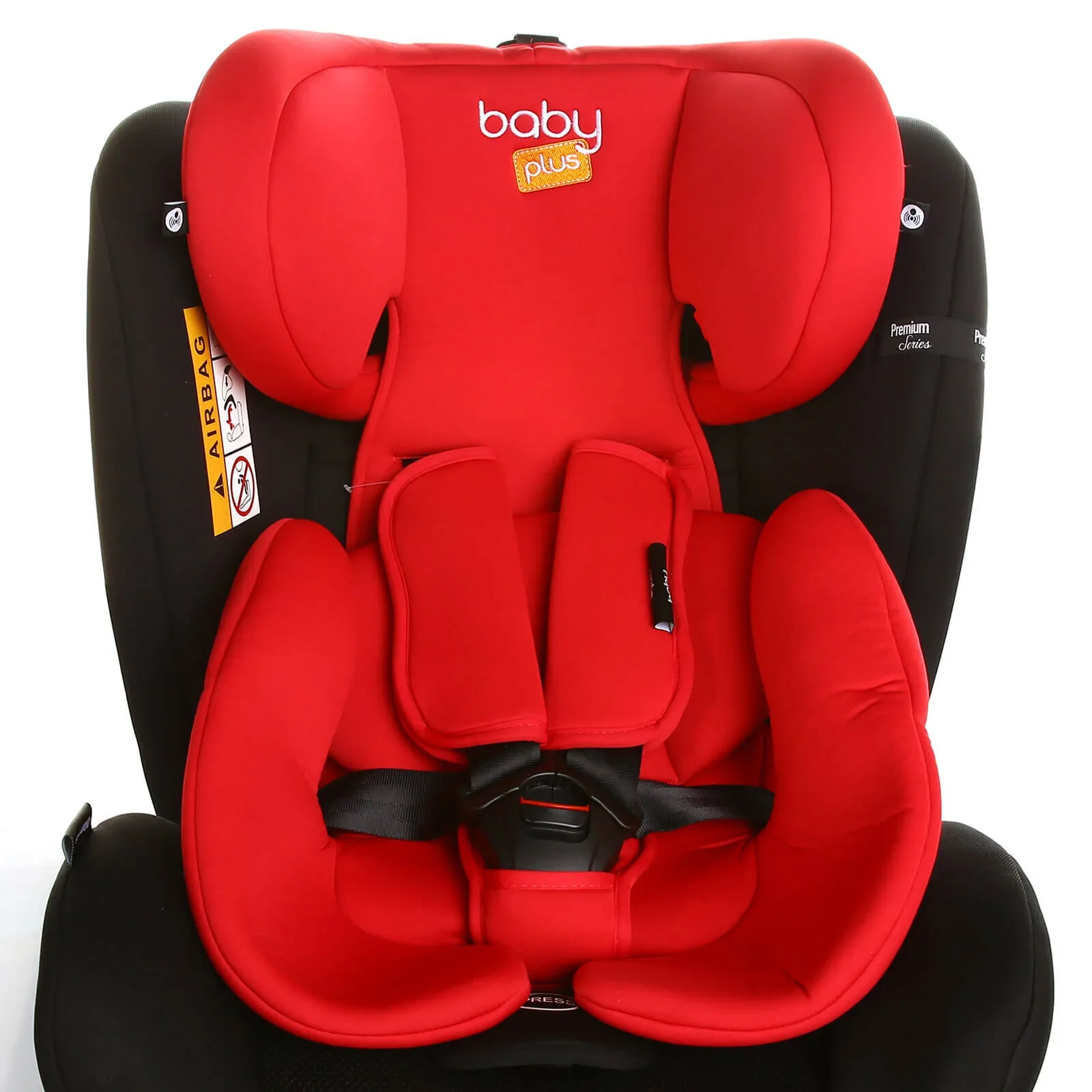 baby plus Orbitfix Group 0+/1/2/3 (Birth to 12 Years) Car Seat - Black Red - Image 9