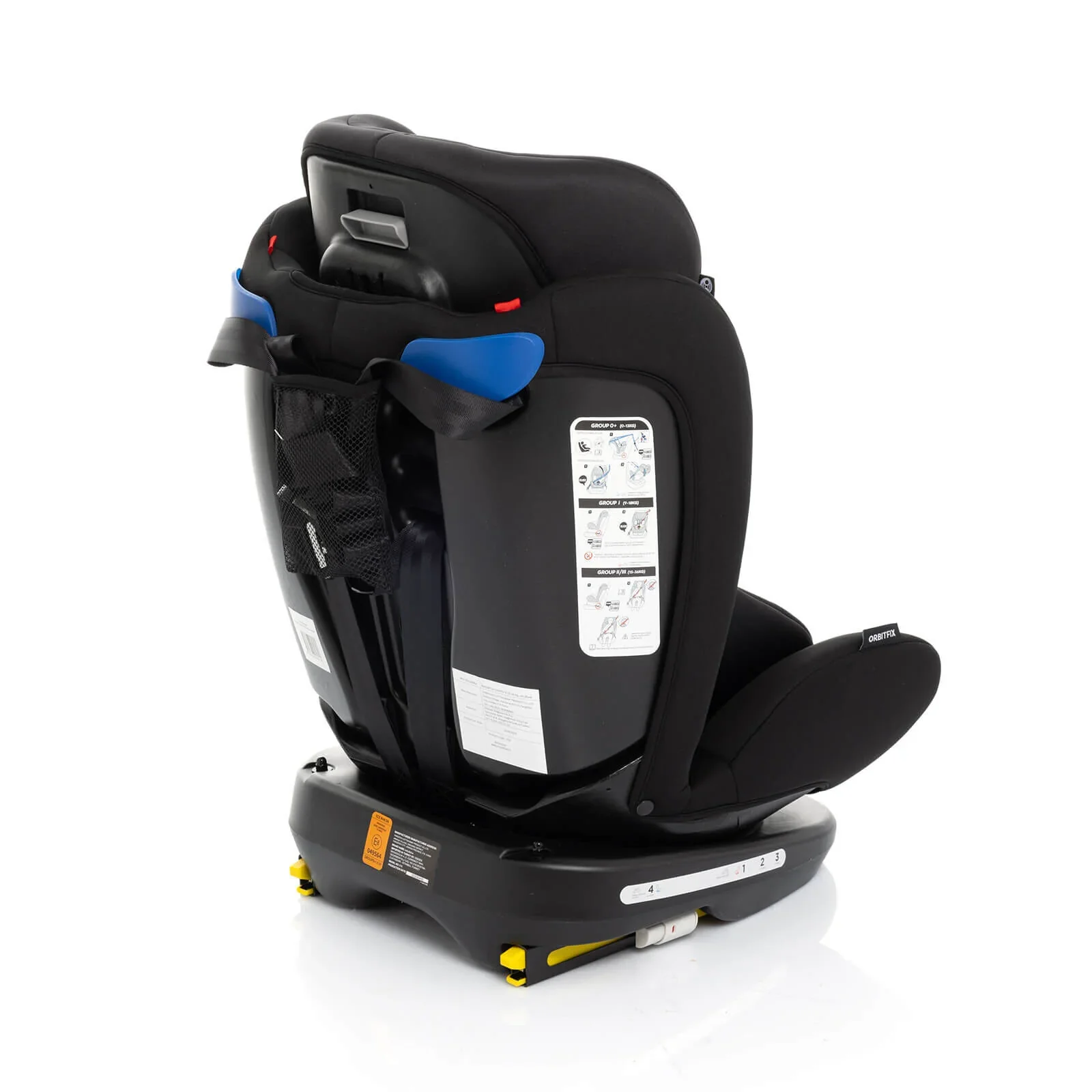 baby plus Orbitfix Group 0+/1/2/3 (Birth to 12 Years) Car Seat - Black - Image 11