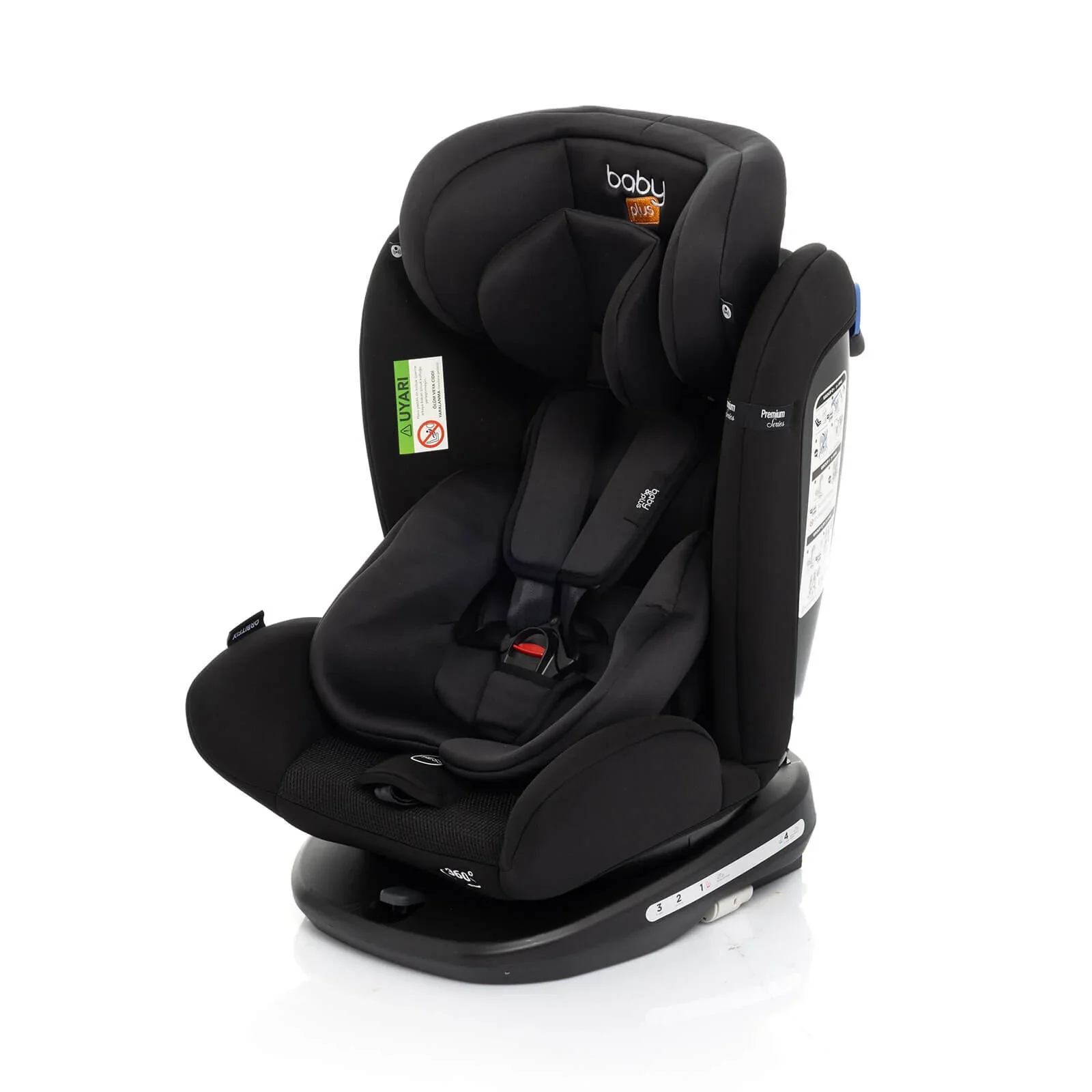 baby plus Orbitfix Group 0+/1/2/3 (Birth to 12 Years) Car Seat - Black - Image 8