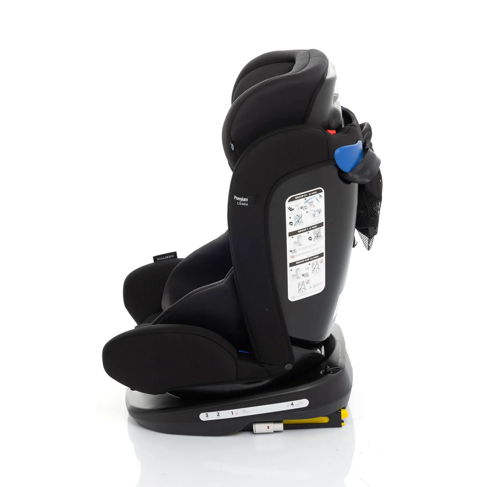 baby plus Orbitfix Group 0+/1/2/3 (Birth to 12 Years) Car Seat - Black - Image 9