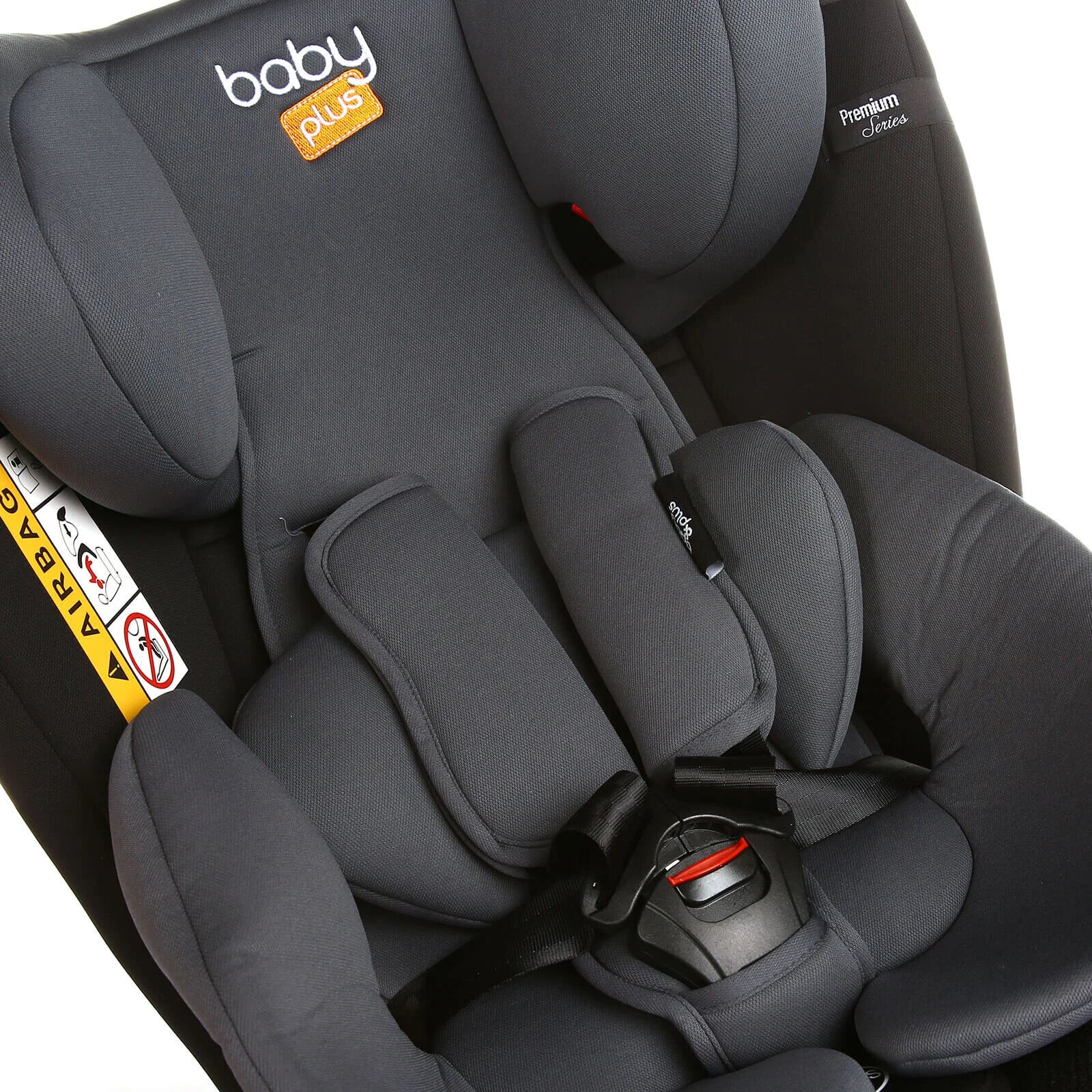 baby plus Orbitfix Group 0+/1/2/3 (Birth to 12 Years) Car Seat - Black Grey - Image 6