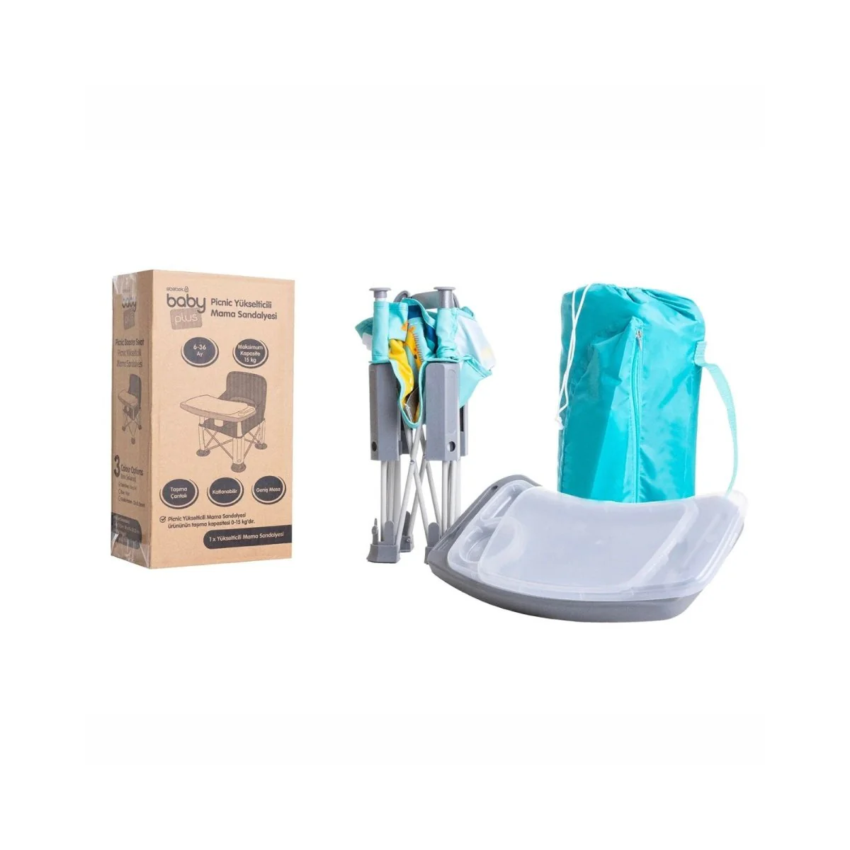 baby plus Picnic Booster Highchair - My friend Giraffe - Image 20