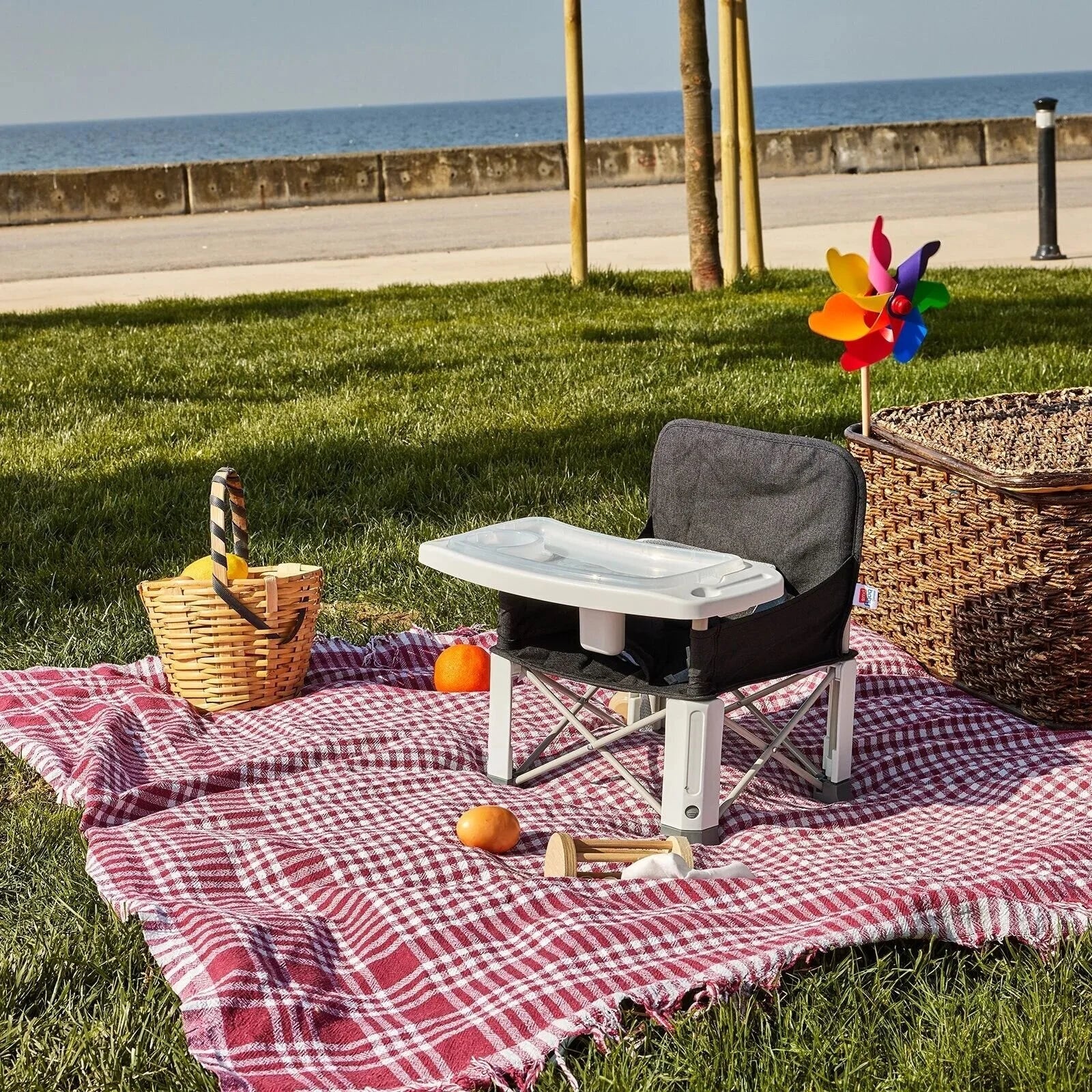 baby plus Picnic Booster Highchair - Dark Grey - Image 16
