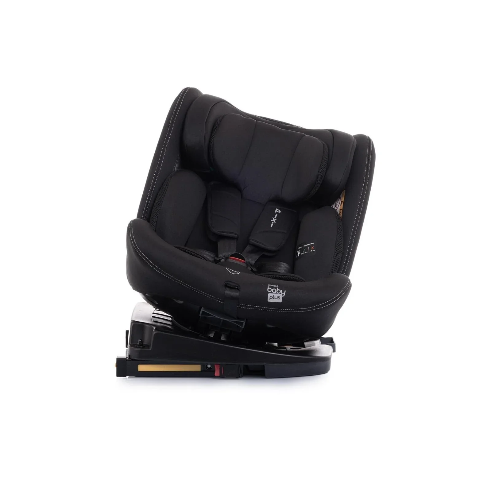 baby plus Pixi i-Size Group 0+/1/2/3 (Birth to 12 Years) Car Seat - Black - Image 13