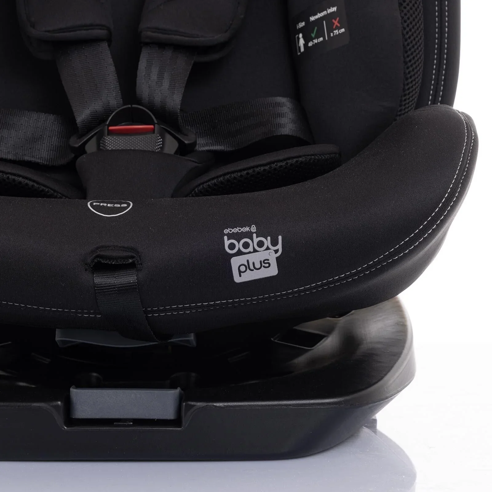 baby plus Pixi i-Size Group 0+/1/2/3 (Birth to 12 Years) Car Seat - Black - Image 19