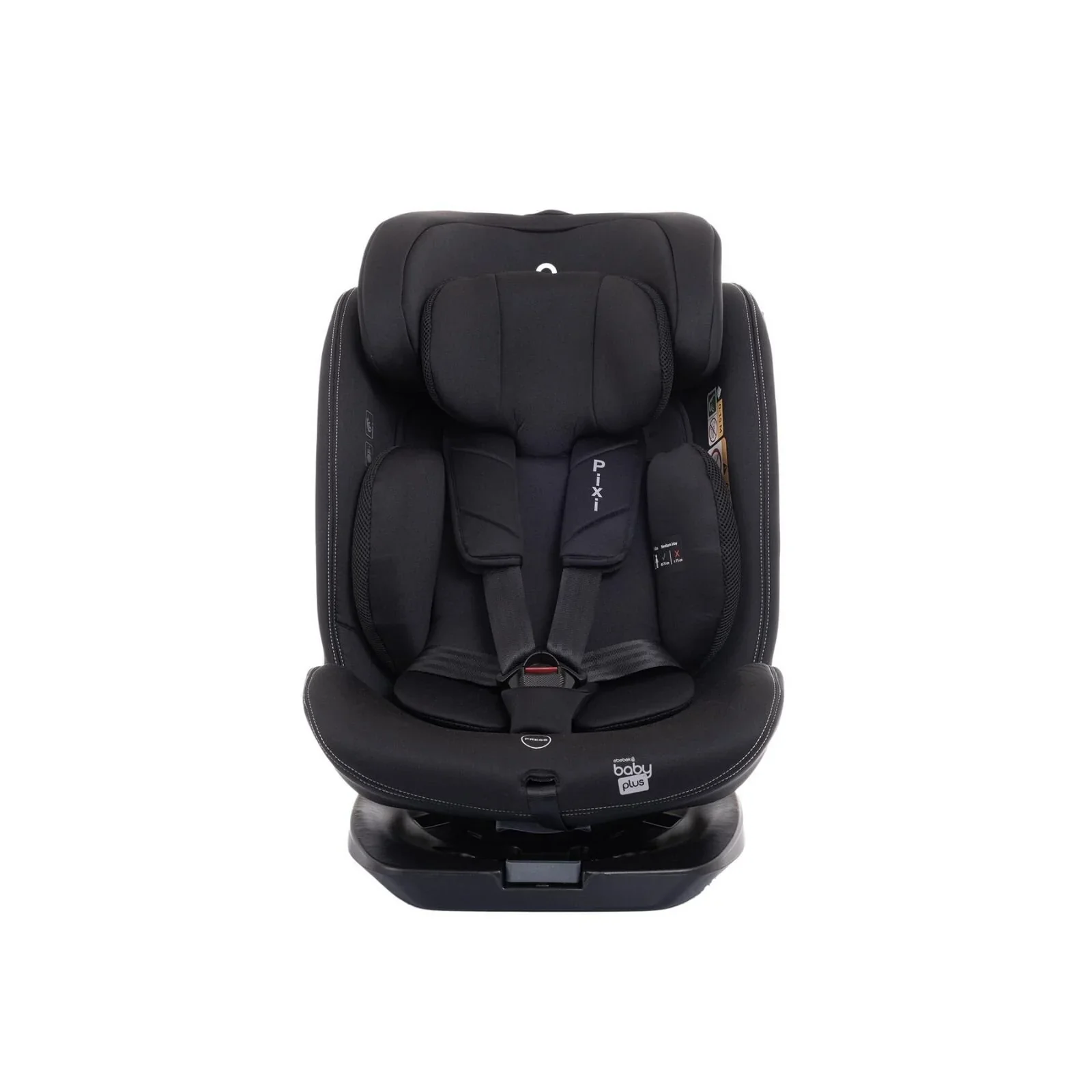 baby plus Pixi i-Size Group 0+/1/2/3 (Birth to 12 Years) Car Seat - Black - Image 3