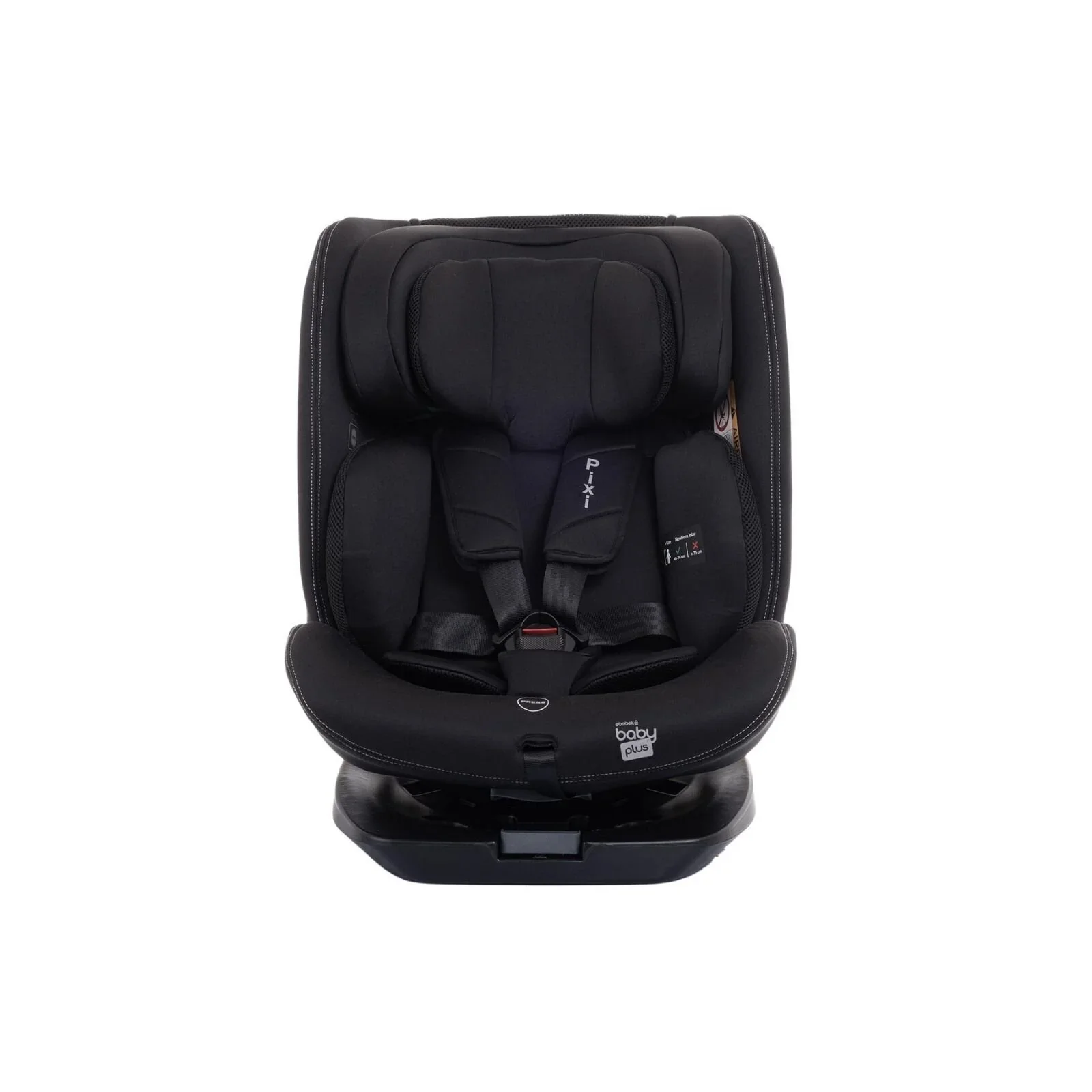 baby plus Pixi i-Size Group 0+/1/2/3 (Birth to 12 Years) Car Seat - Black - Image 4