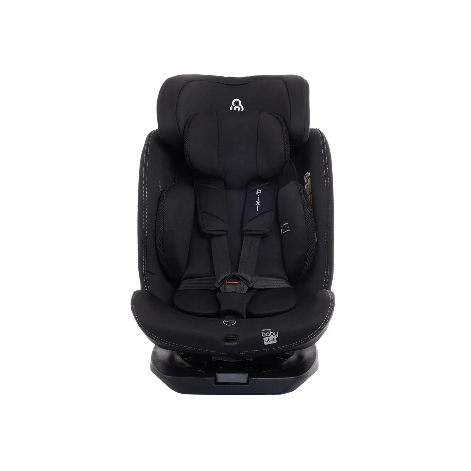 baby plus Pixi i-Size Group 0+/1/2/3 (Birth to 12 Years) Car Seat - Black - Image 6