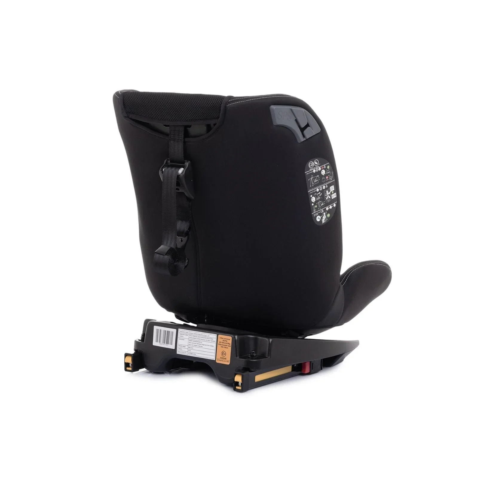 baby plus Pixi i-Size Group 0+/1/2/3 (Birth to 12 Years) Car Seat - Black - Image 8