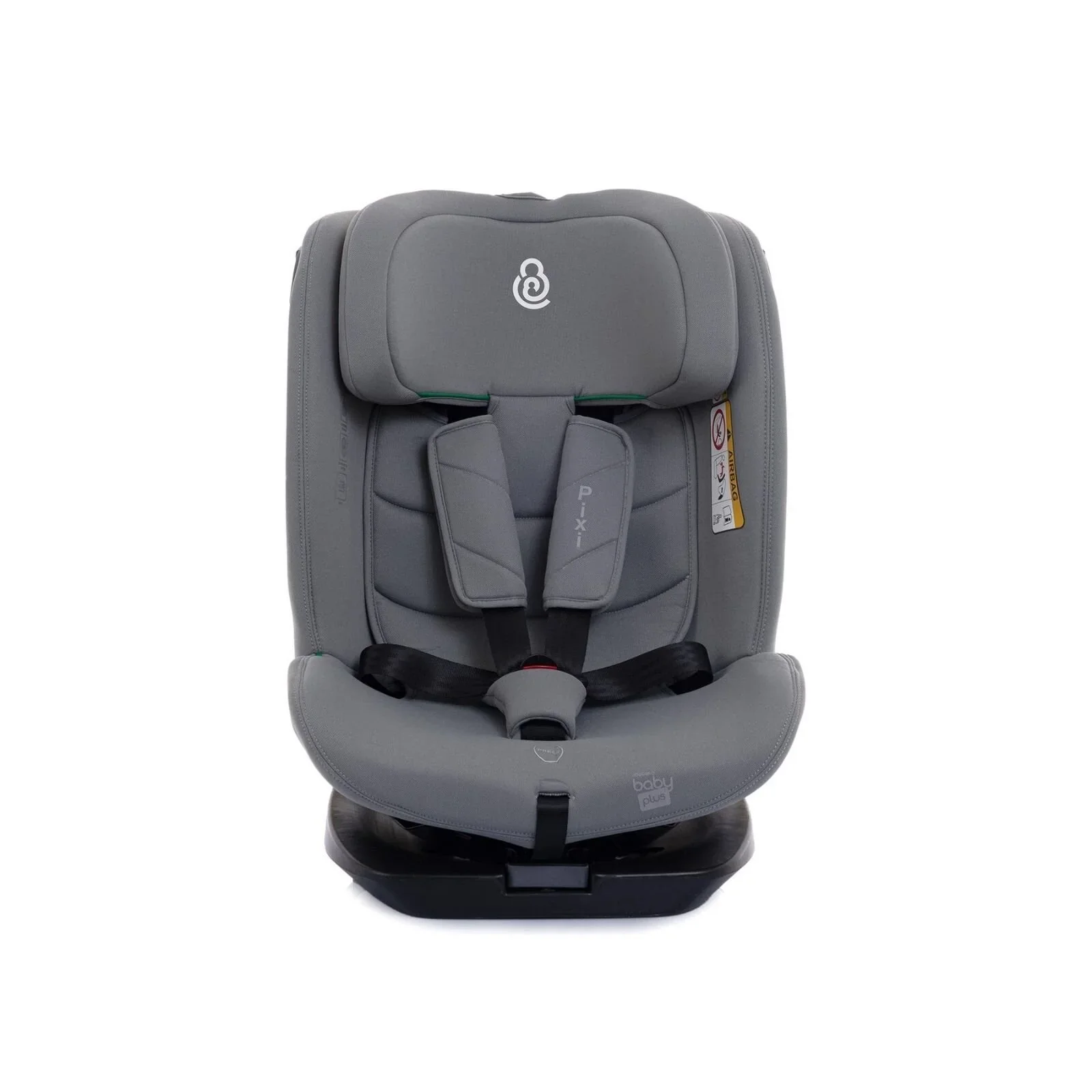 baby plus Pixi i-Size Group 0+/1/2/3 (Birth to 12 Years) Car Seat - Grey - Image 3
