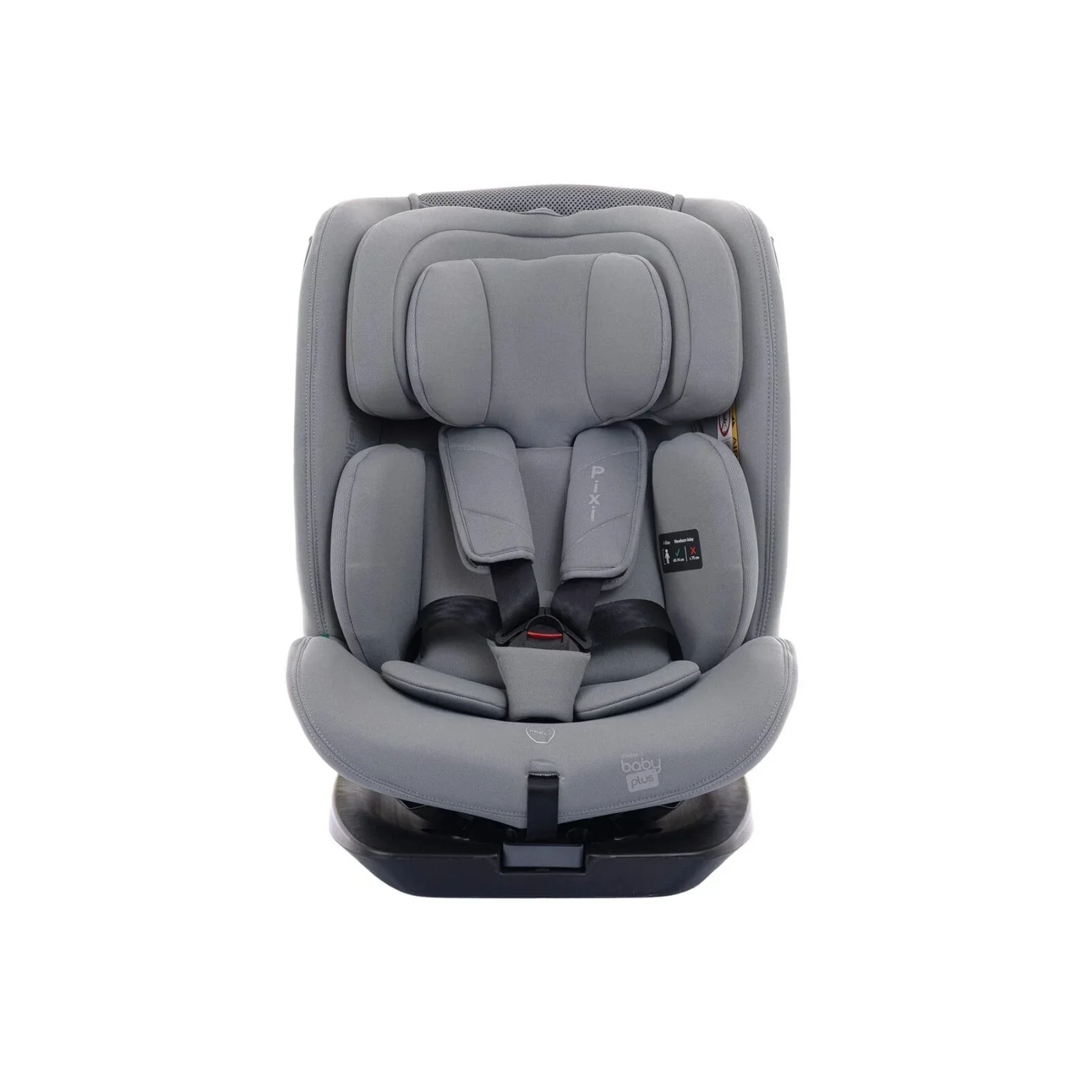 baby plus Pixi i-Size Group 0+/1/2/3 (Birth to 12 Years) Car Seat - Grey - Image 4