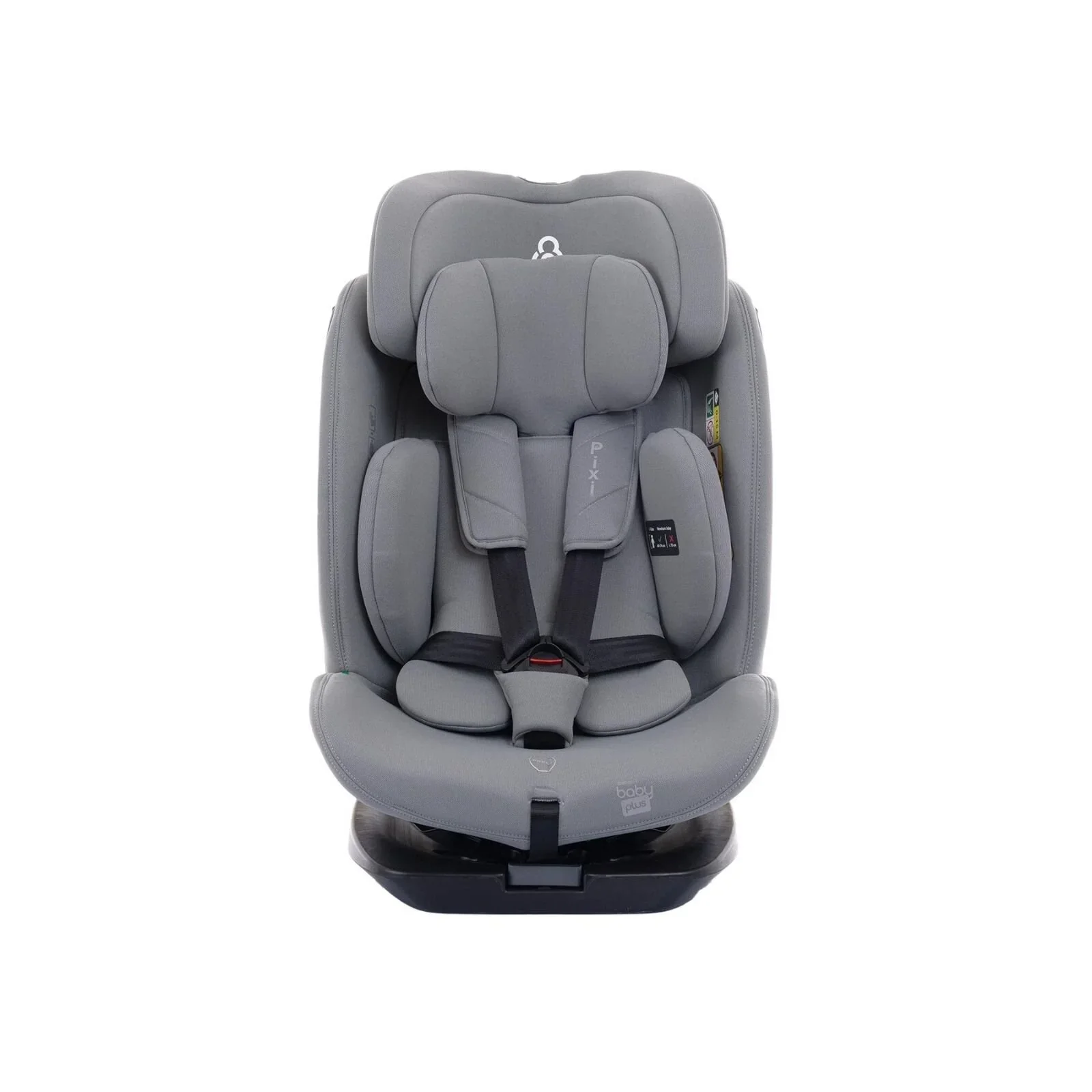baby plus Pixi i-Size Group 0+/1/2/3 (Birth to 12 Years) Car Seat - Grey - Image 5