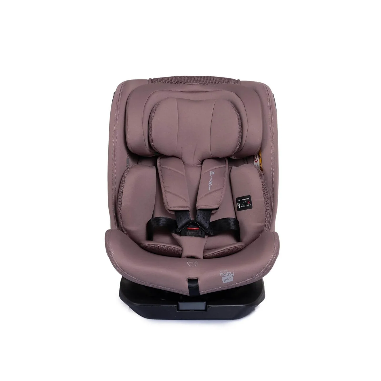 baby plus Pixi i-Size Group 0+/1/2/3 (Birth to 12 Years) Car Seat - Pink - Image 2
