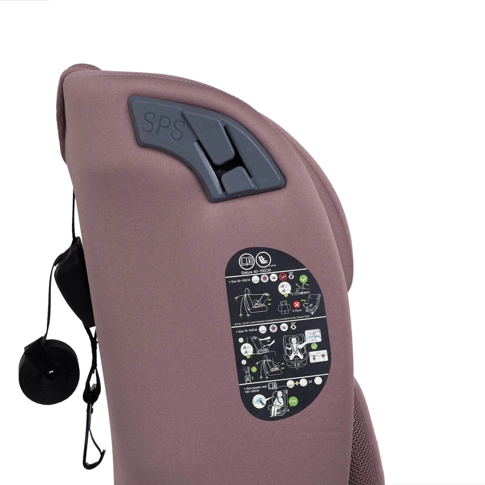 baby plus Pixi i-Size Group 0+/1/2/3 (Birth to 12 Years) Car Seat - Pink - Image 25