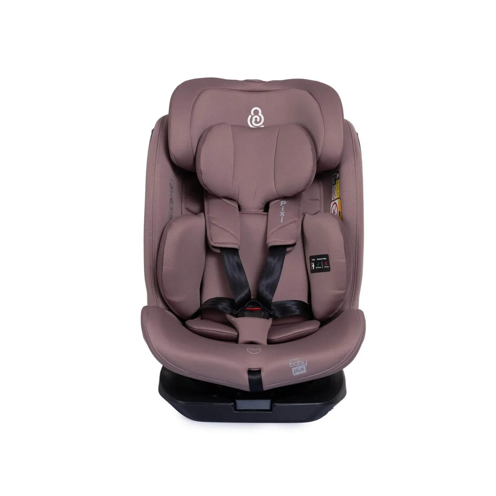baby plus Pixi i-Size Group 0+/1/2/3 (Birth to 12 Years) Car Seat - Pink - Image 3