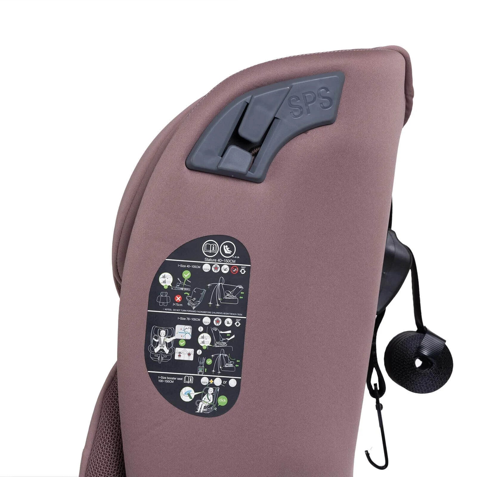 baby plus Pixi i-Size Group 0+/1/2/3 (Birth to 12 Years) Car Seat - Pink - Image 30