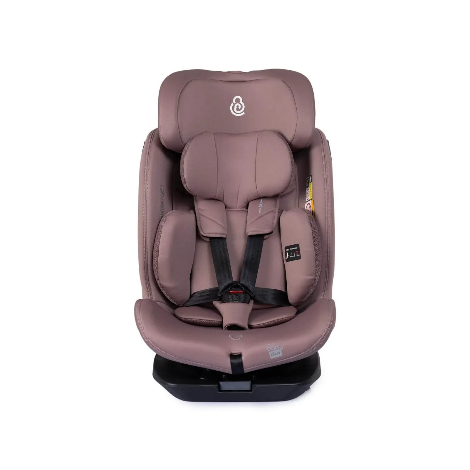 baby plus Pixi i-Size Group 0+/1/2/3 (Birth to 12 Years) Car Seat - Pink - Image 4