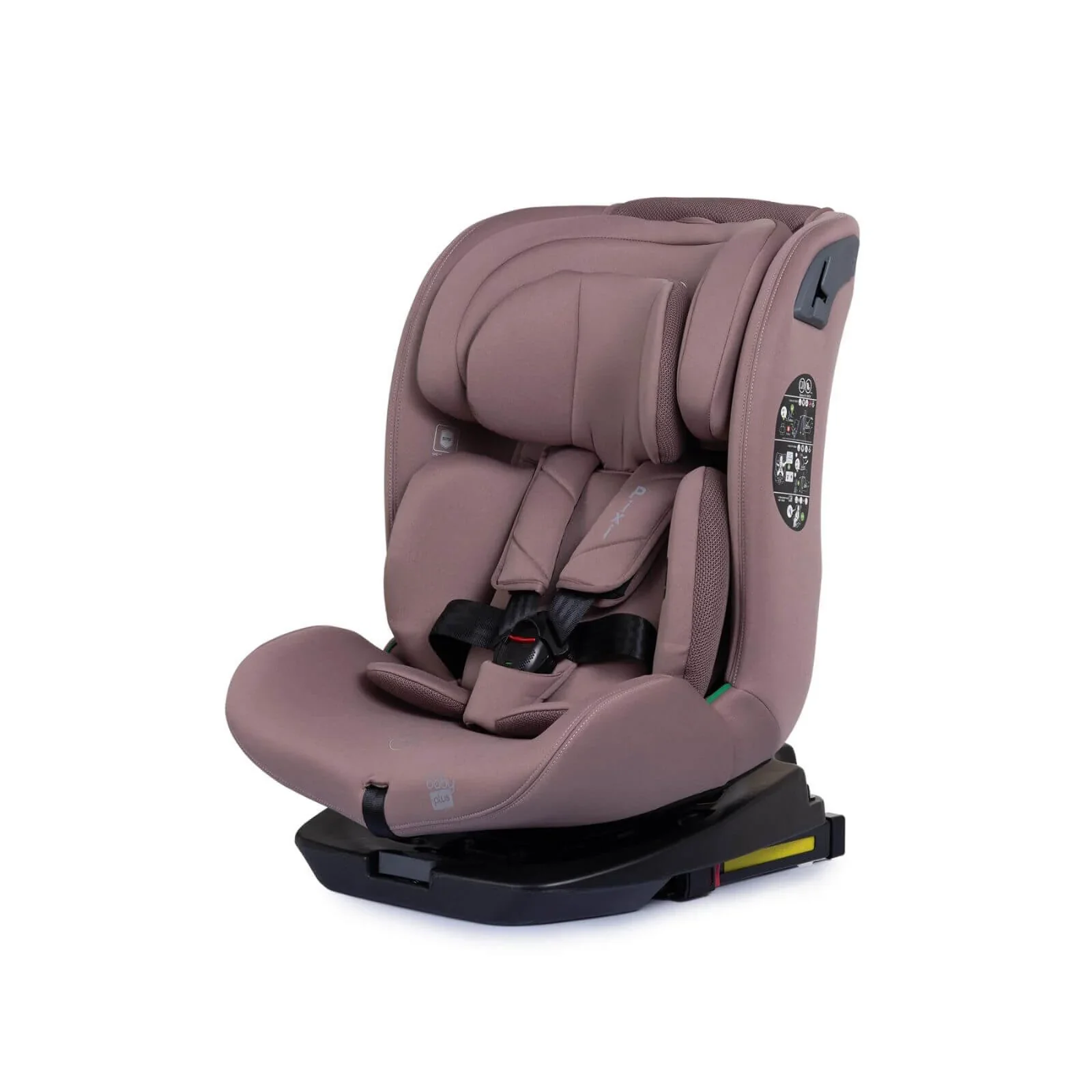 baby plus Pixi i-Size Group 0+/1/2/3 (Birth to 12 Years) Car Seat - Pink - Image 9