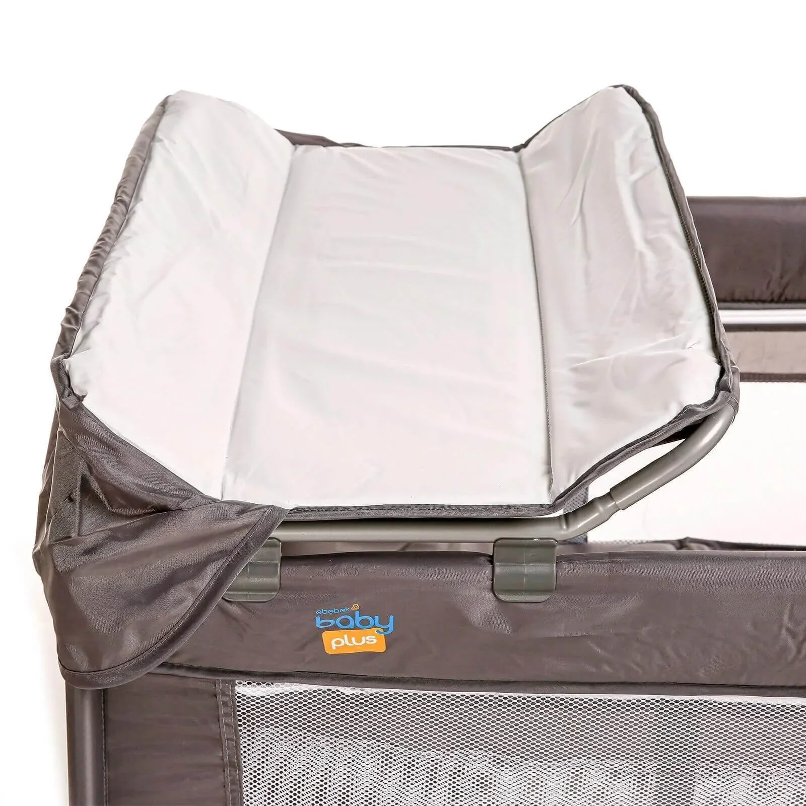 baby plus Play-Sleep Travel Cot - Grey - Image 5