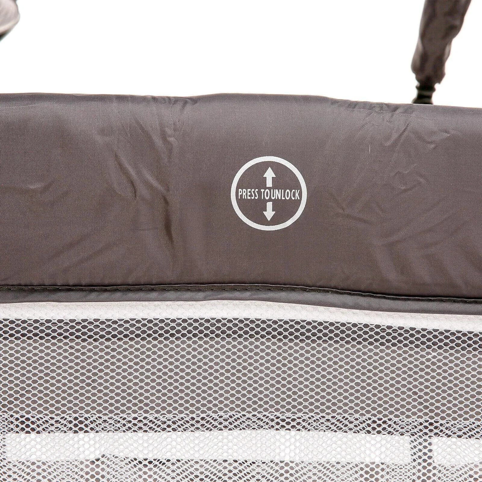 baby plus Play-Sleep Travel Cot - Grey - Image 7
