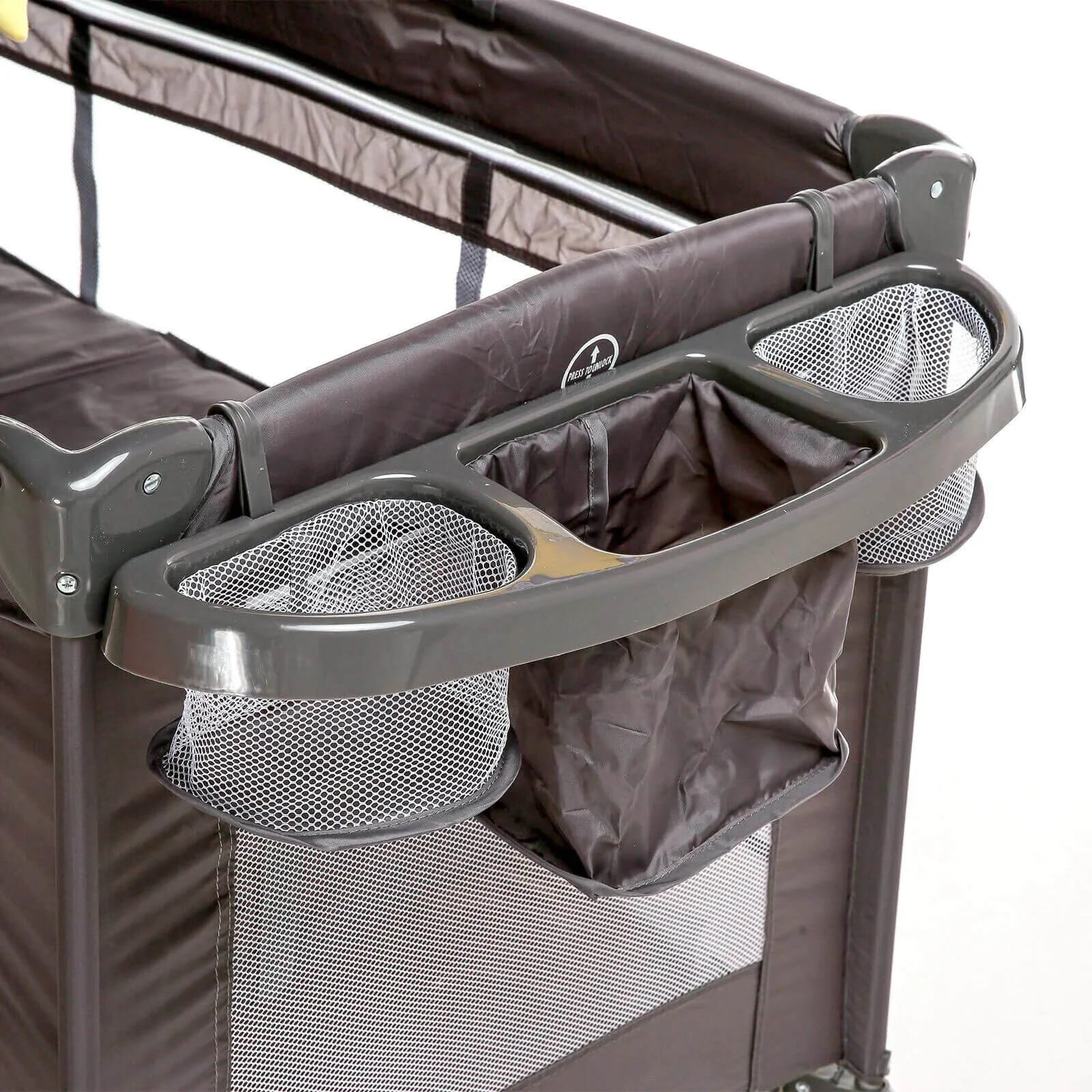 baby plus Play-Sleep Travel Cot - Grey - Image 9