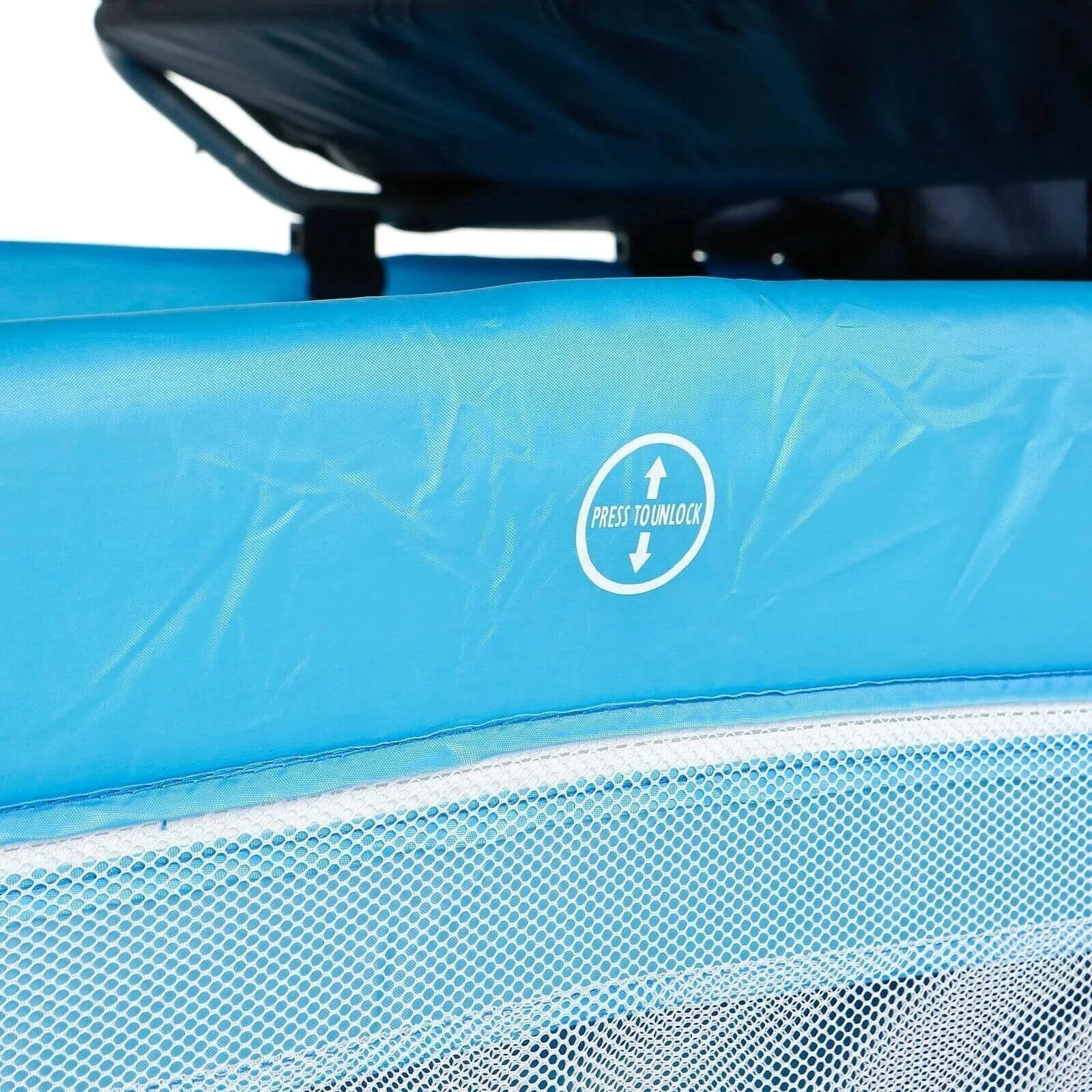 baby plus Play-Sleep Travel Cot - Ocean Blue - Image 6