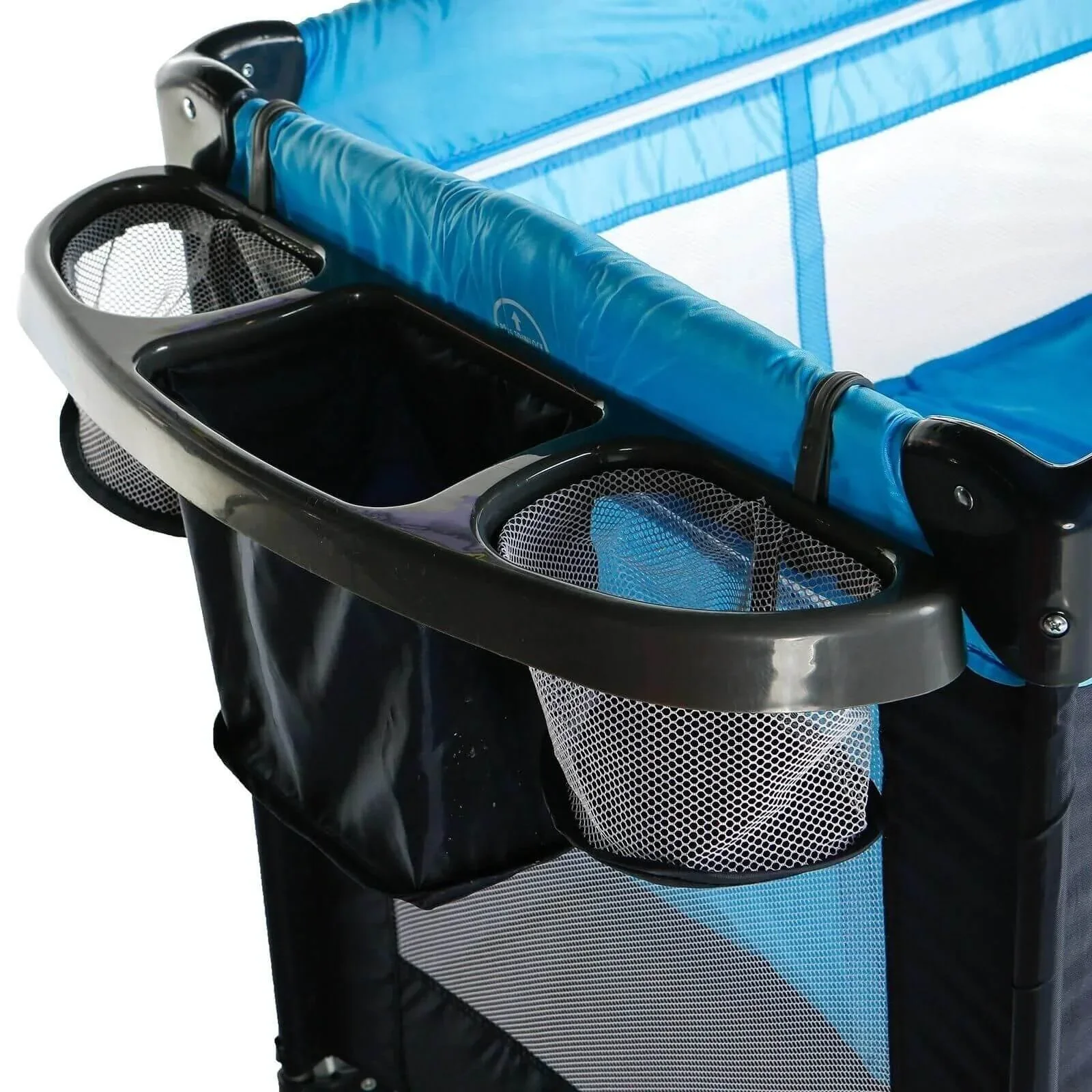 baby plus Play-Sleep Travel Cot - Ocean Blue - Image 8