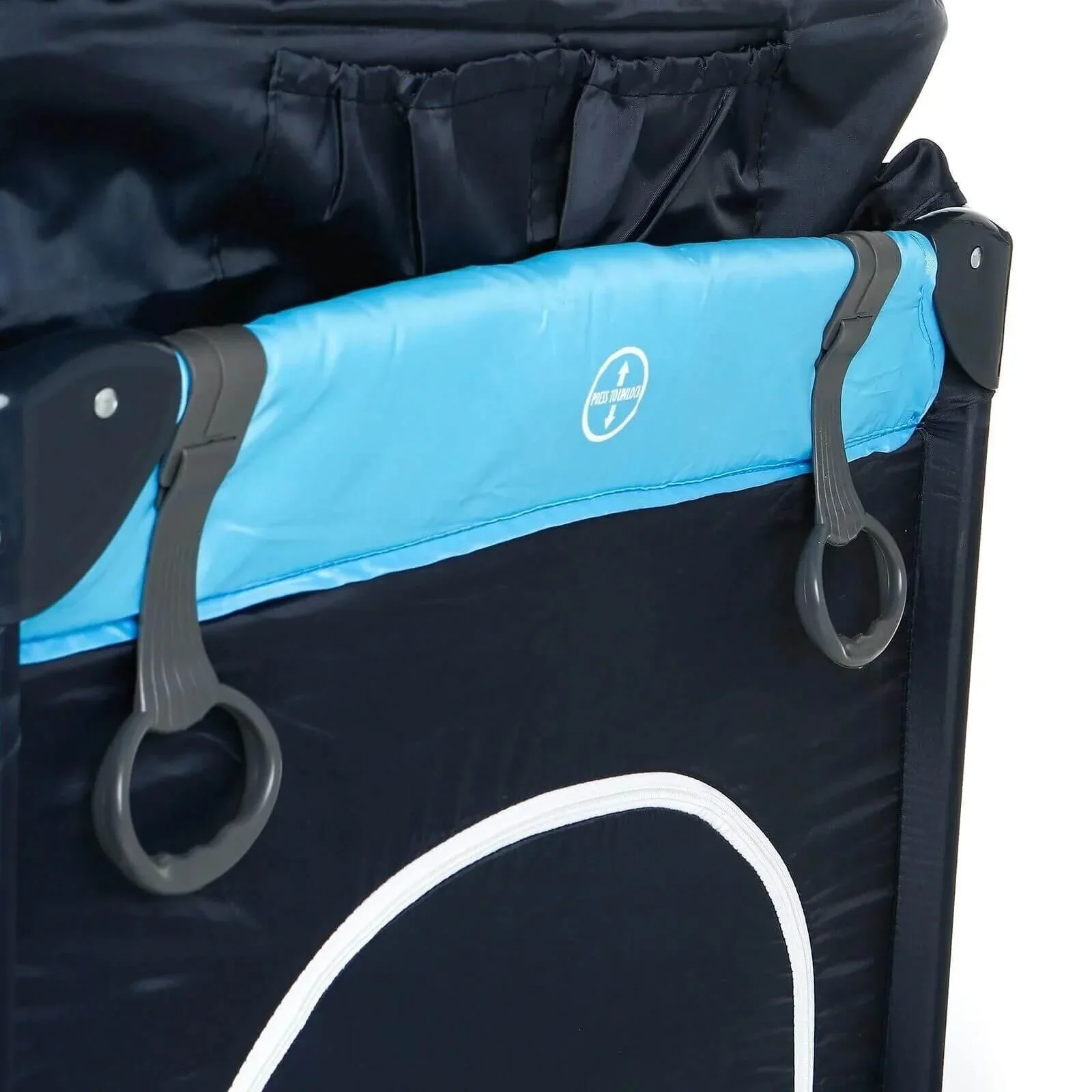 baby plus Play-Sleep Travel Cot - Ocean Blue - Image 9