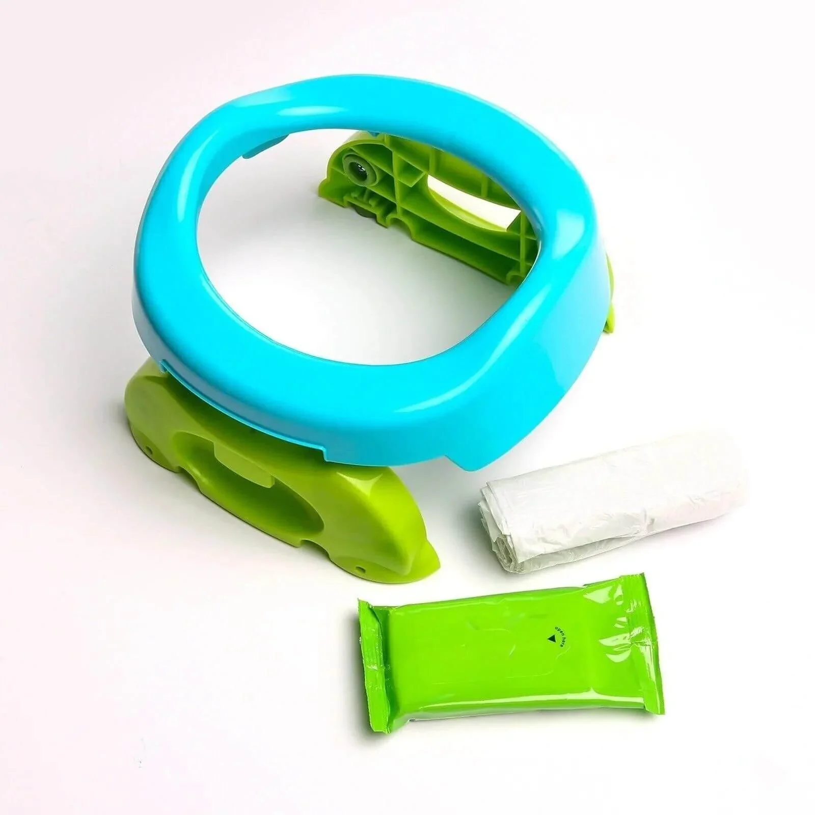 baby plus Portable Potty with Wipes & Disposable Nappy Bags - Image 6