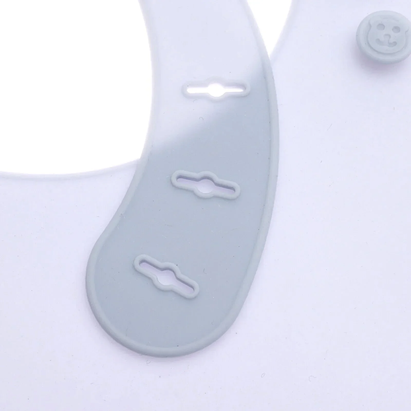 baby plus Silicone Bib - Powder Blue - Image 6