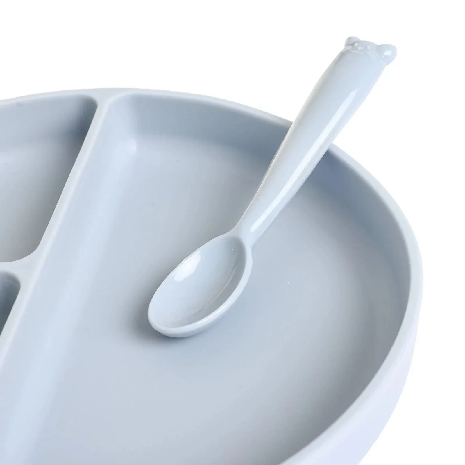 baby plus Silicone Spoon - Powder Blue - Image 4