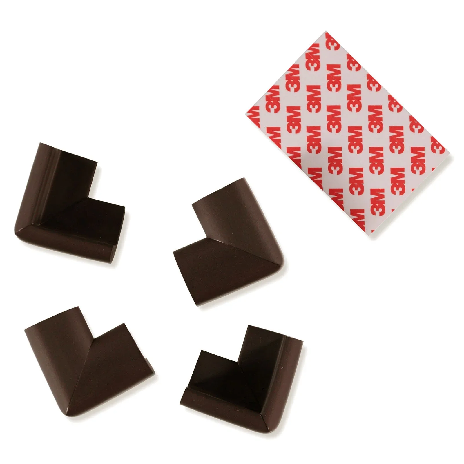 baby plus Soft Corner Protector Pack of 4 - Brown - Image 2