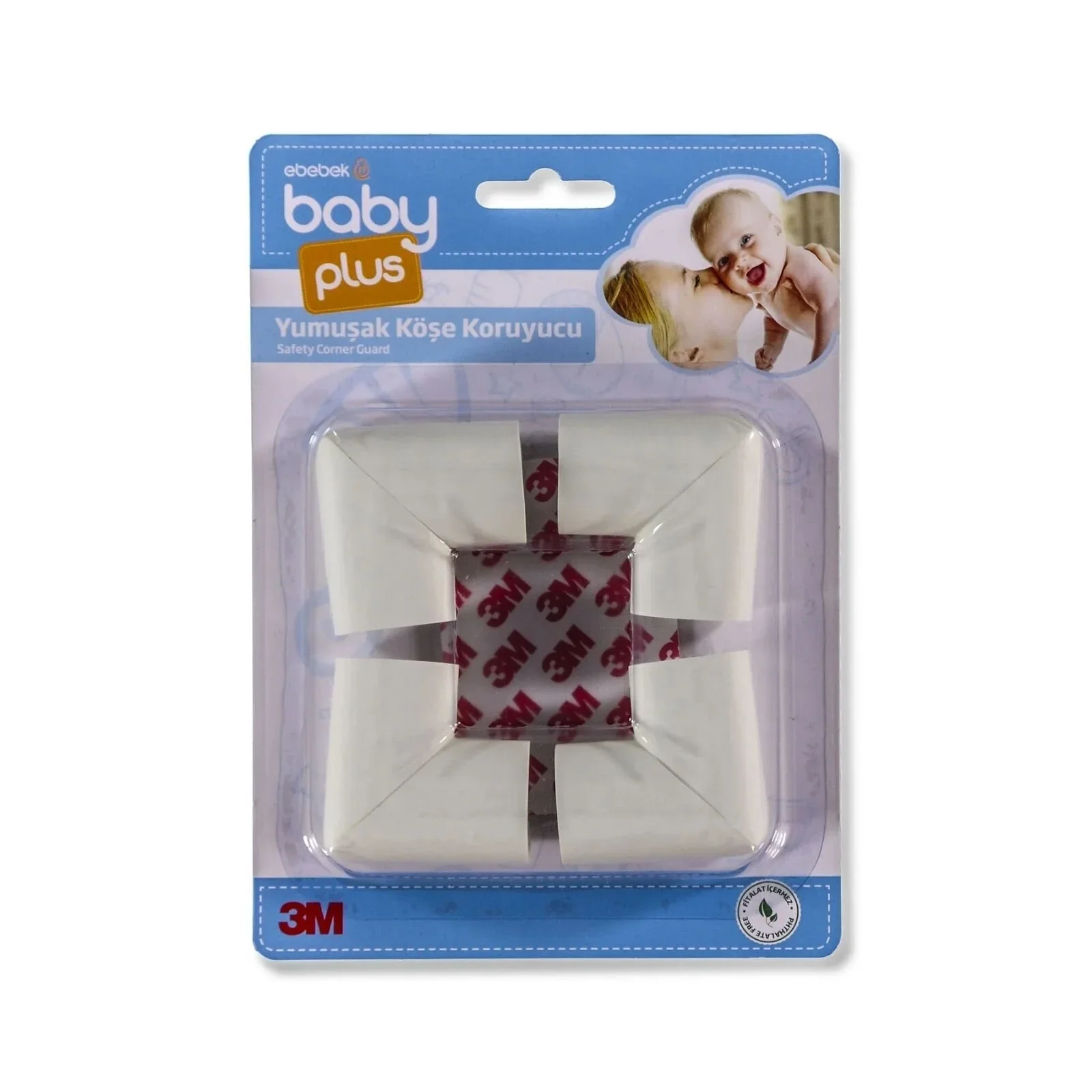 baby plus Soft Corner Protector Pack of 4 - White - Image 6
